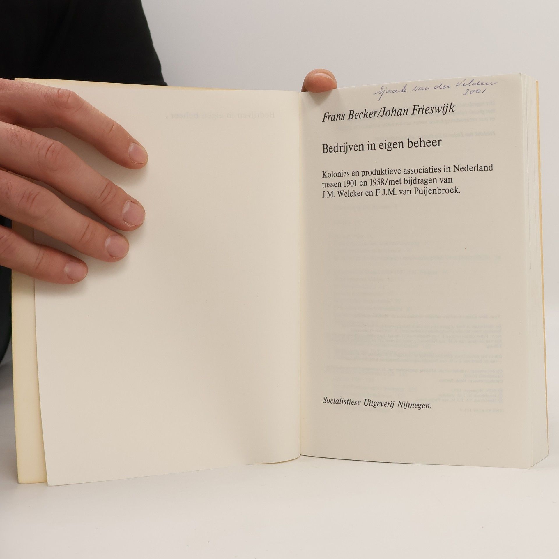 Frans Becker Sunschrift - 101: Bedrijven in Eigen Beheer