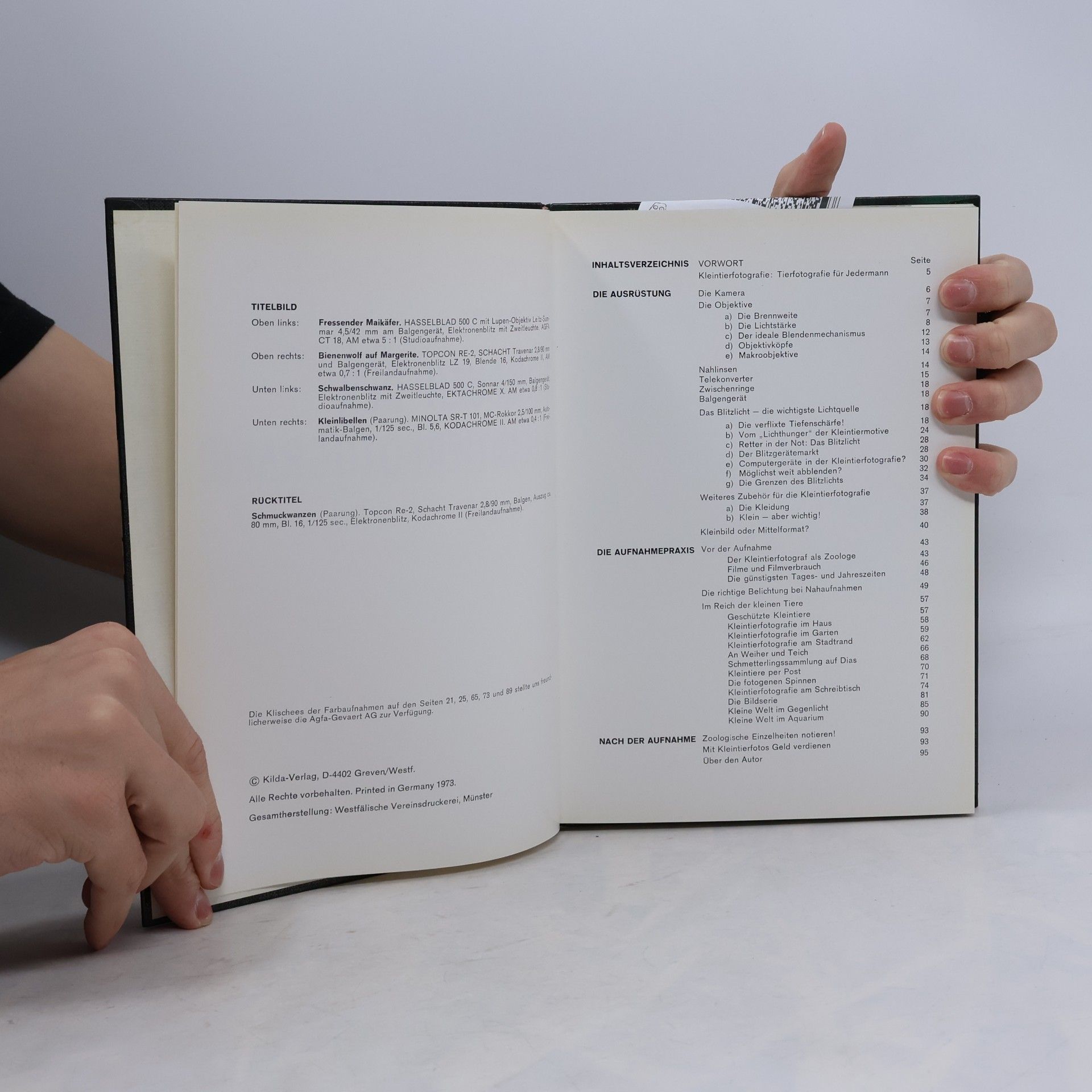 Hans Pfletschinger Lehrbuch der Kleintierfotografie Band 2