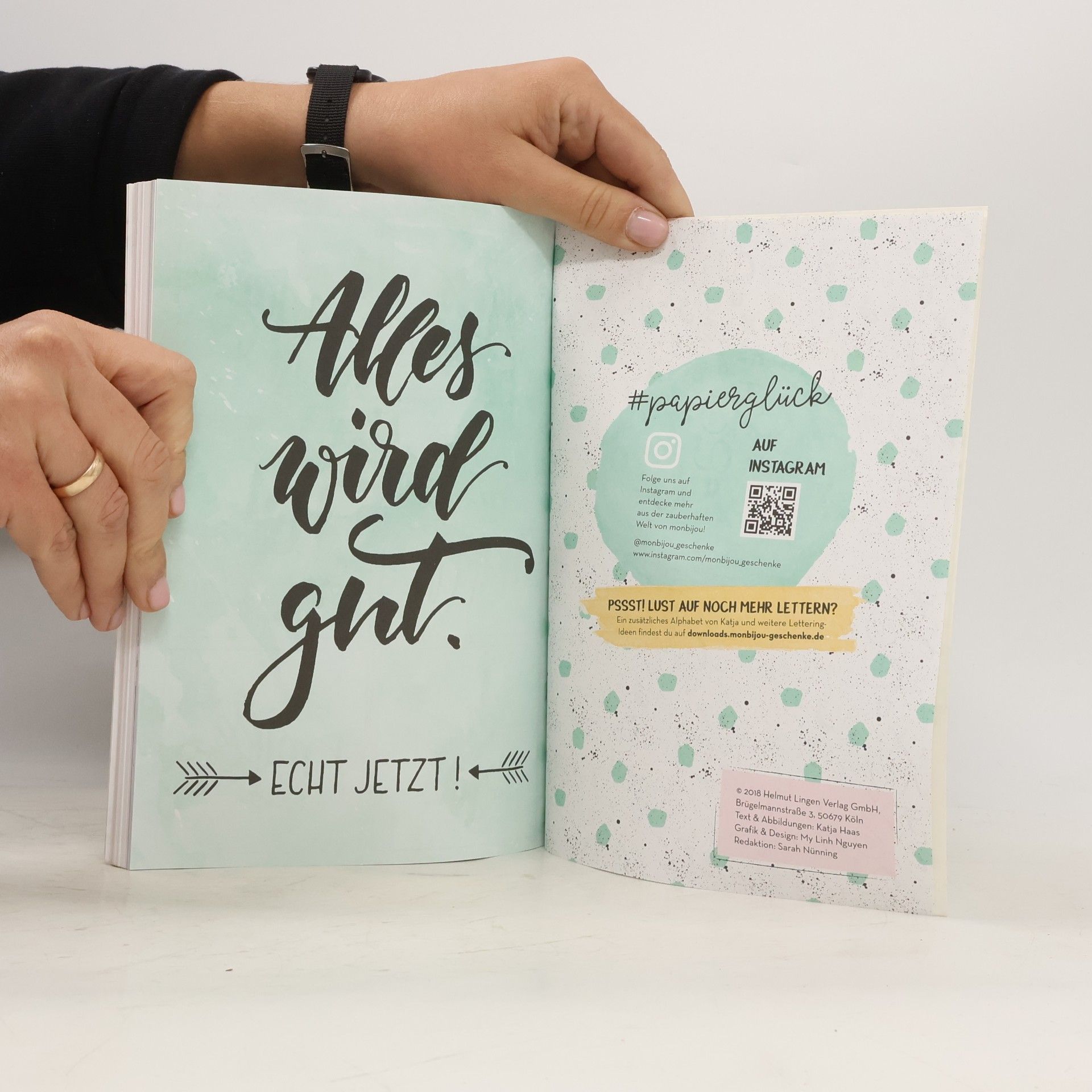 Katja Haas Schöne Schriften Anleitungsbuch : Handlettering von A bis Z