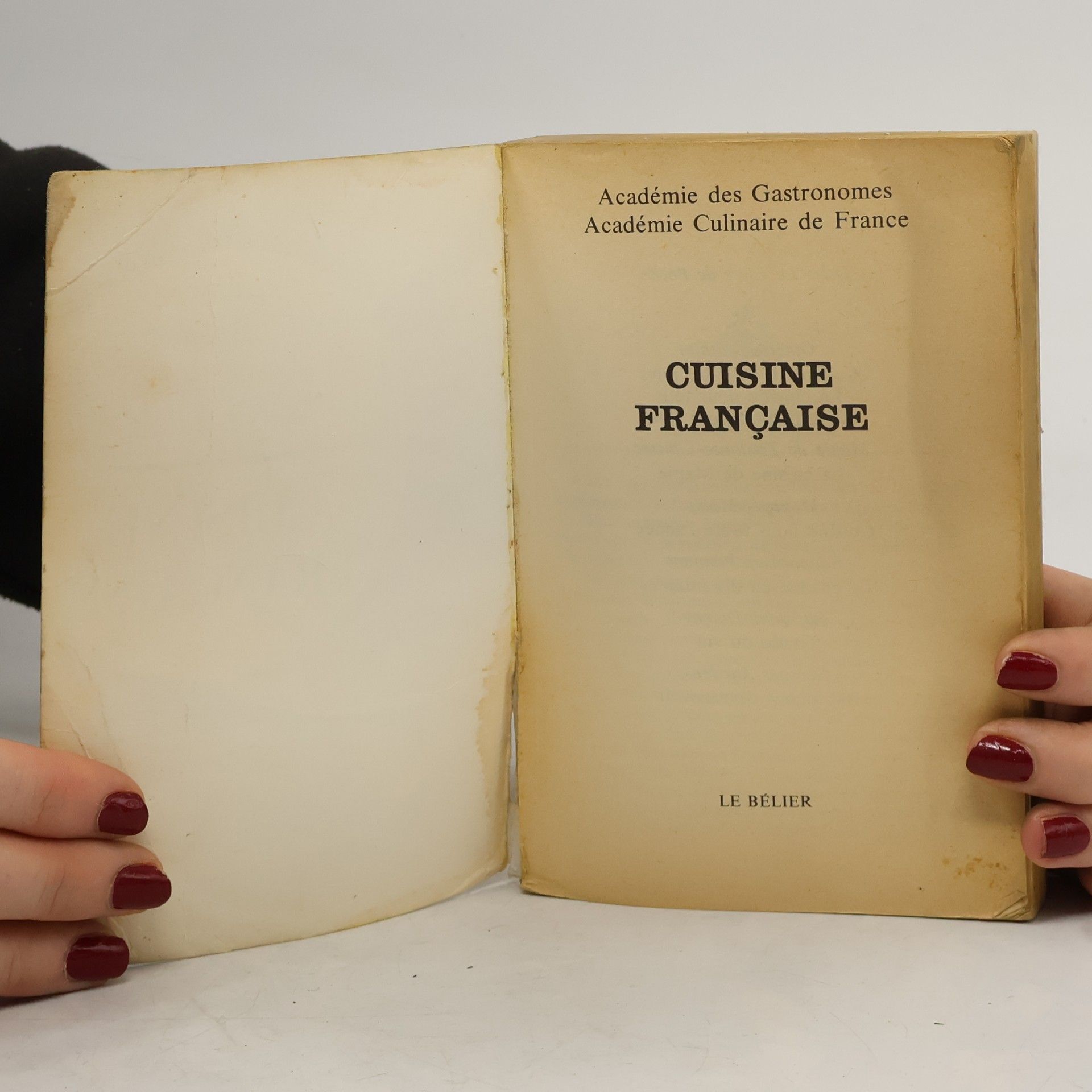 Académie Des Gastronomes Cuisine française