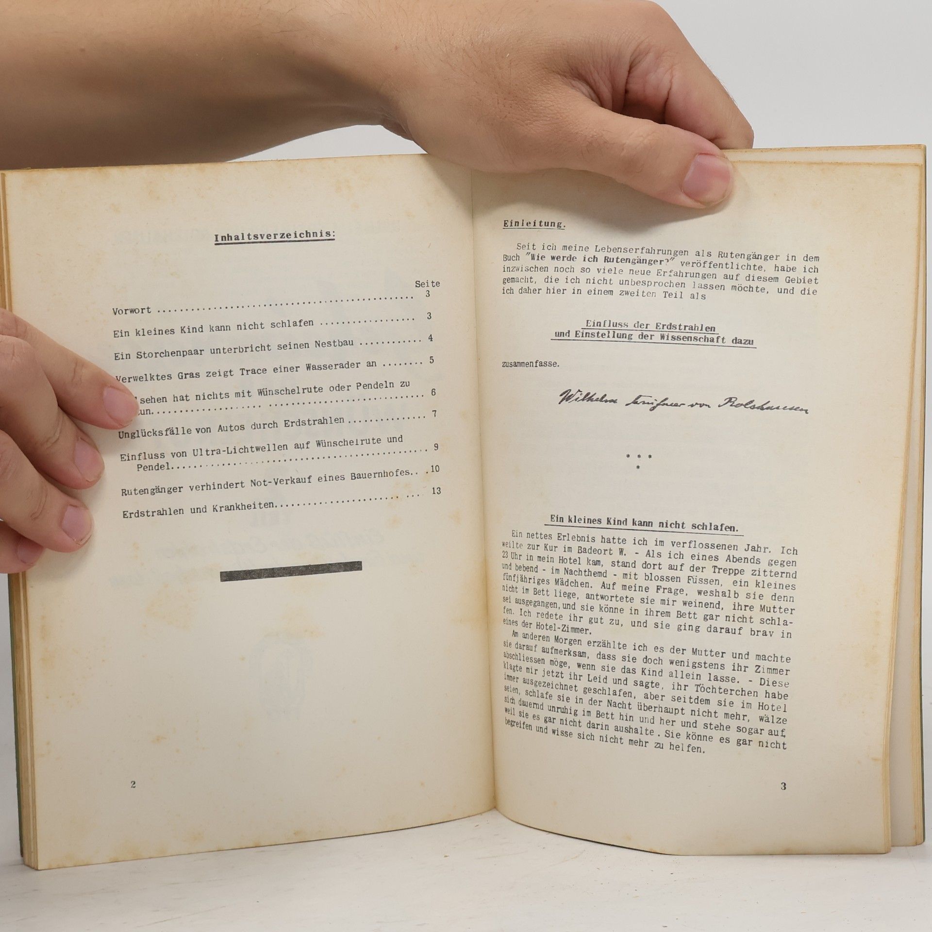 Wilhelm Freiherr Von Rolshausen Geheimnisse der Wünschelrute