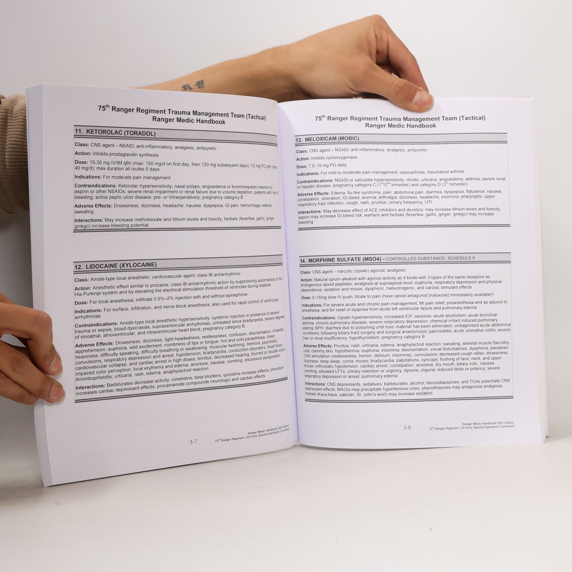 U.S. Department of the Army The Official US Army Ranger Medic Handbook - Full Size Edition