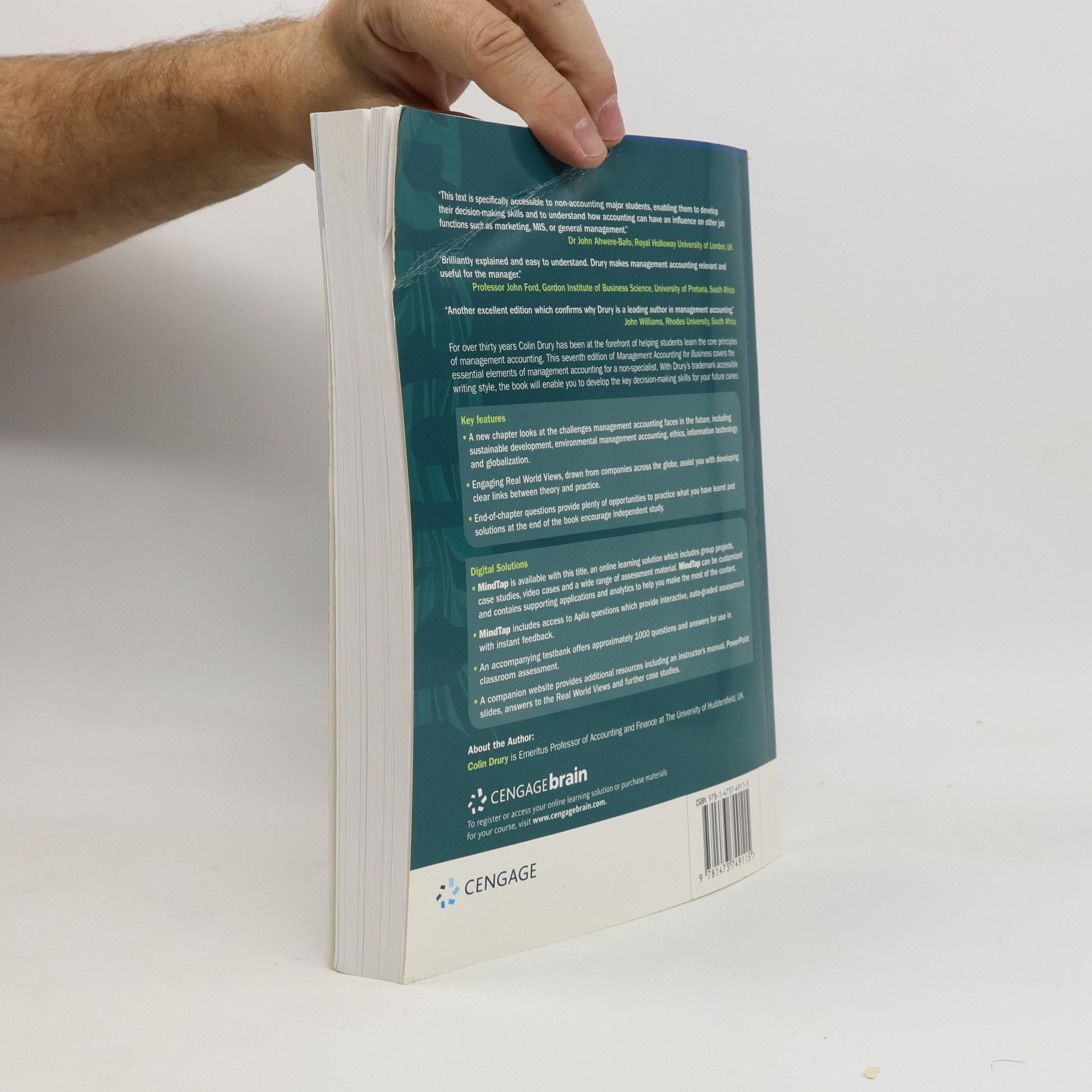 Colin James Drury Management Accounting for Business - 7th Edition