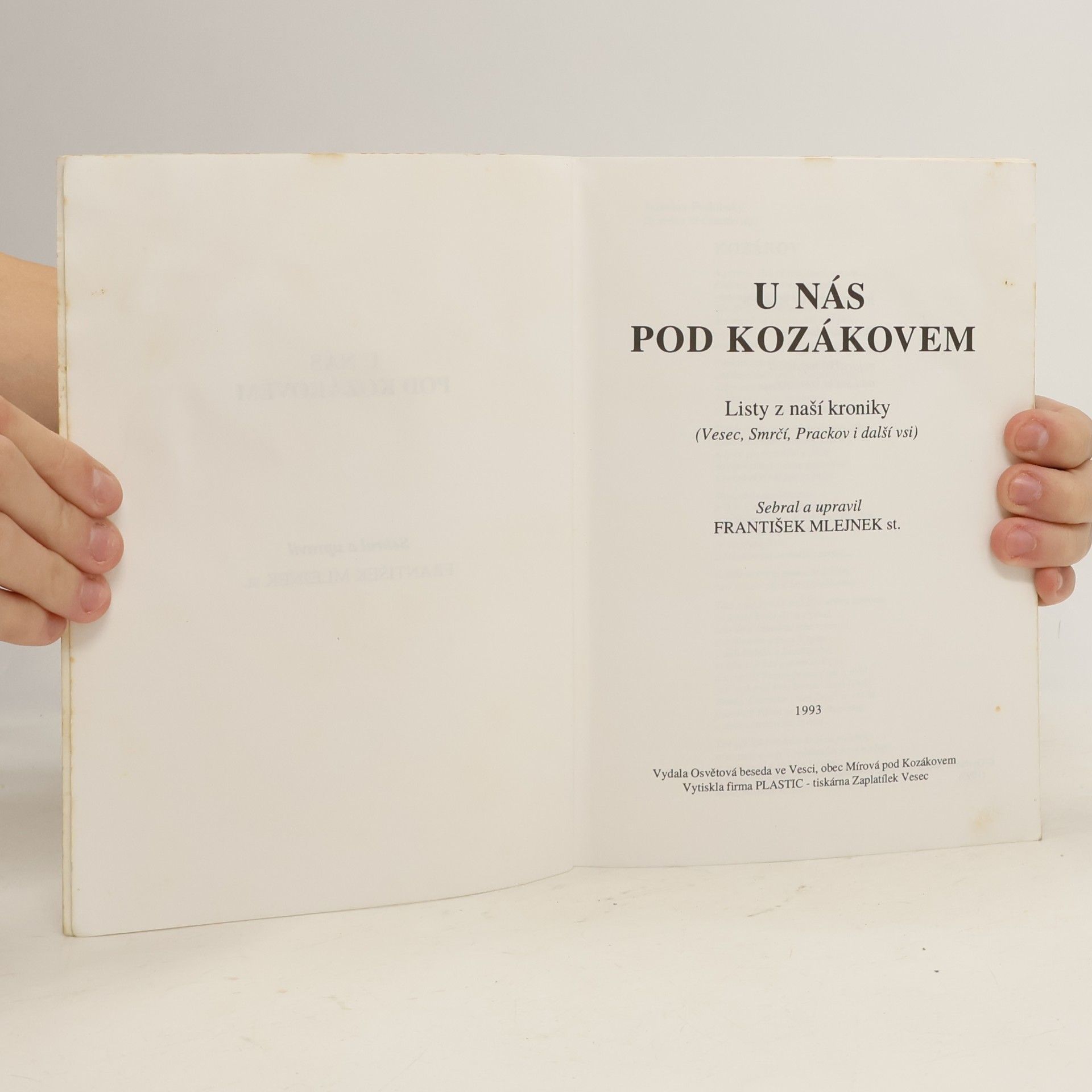 František Mlejnek U nás pod Kozákovem