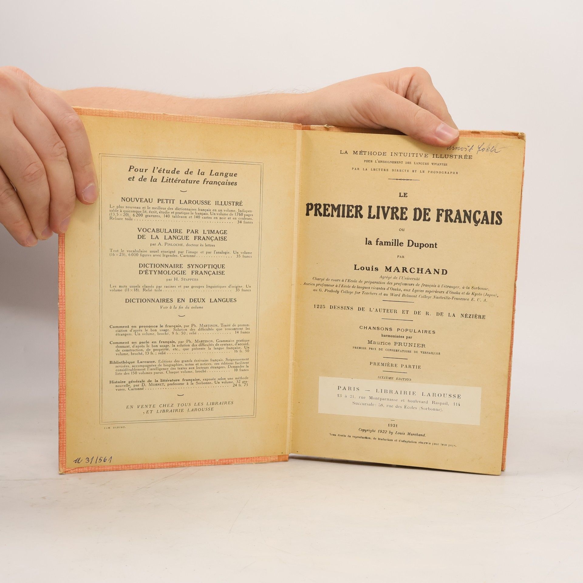 Louis Marchand Le premier livre de français ou la famille Dupont