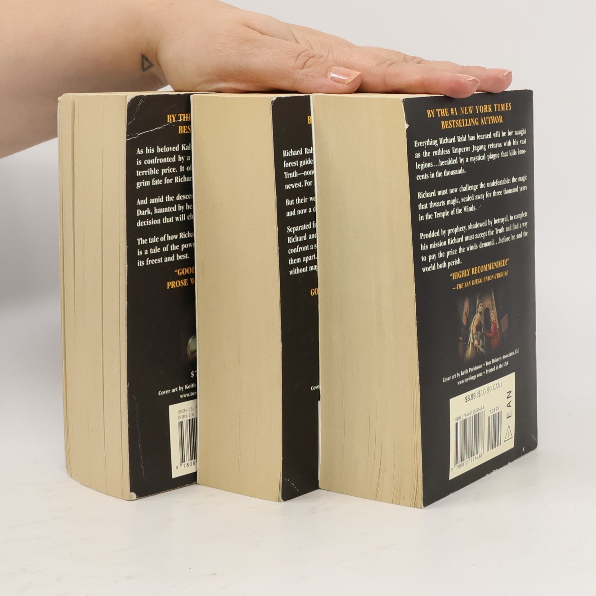 Terry Goodkind The Sword of Truth: Tample of Winds. Soul of the Fire. Faith of the Fallen