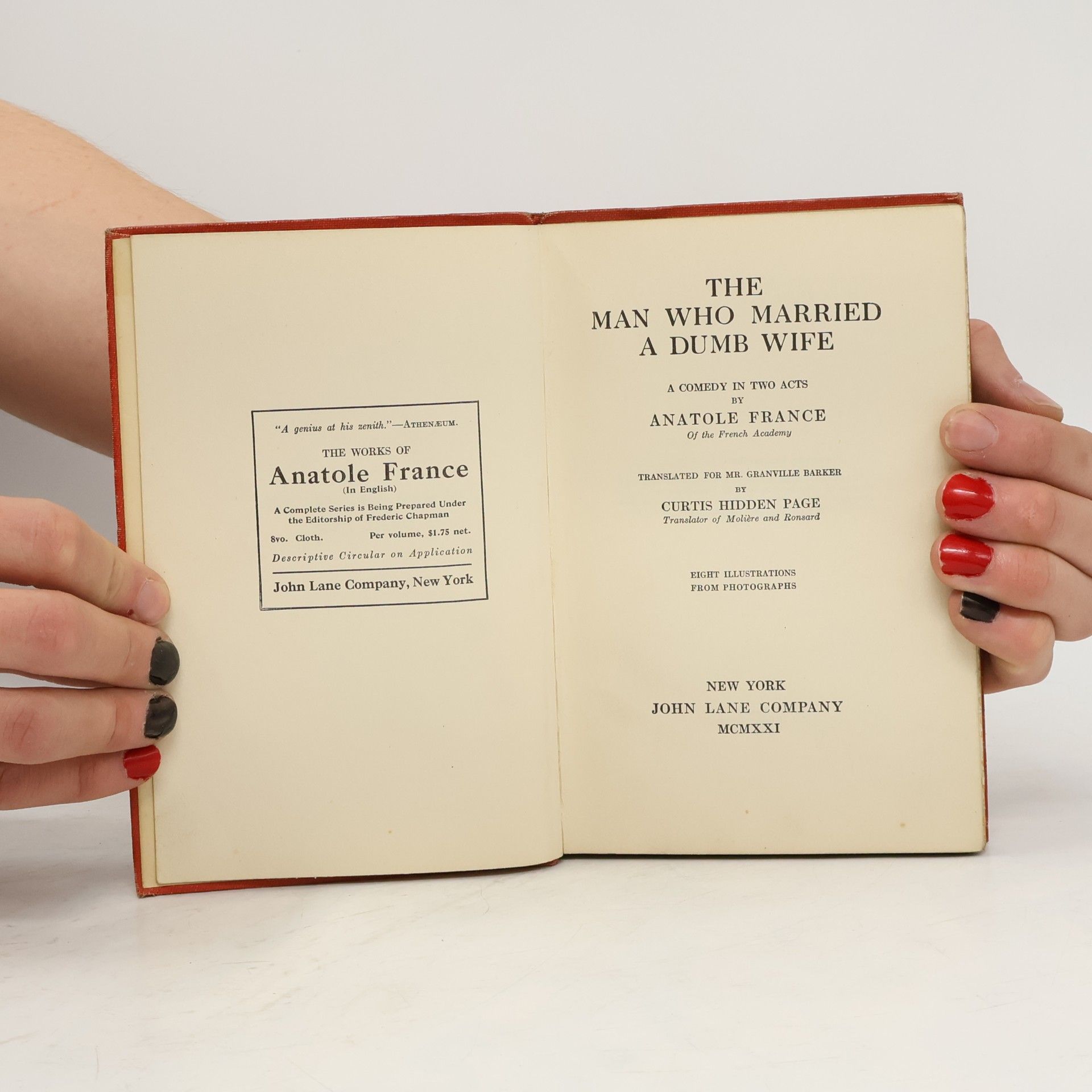 Anatole France The Man Who Married a Dumb Wife