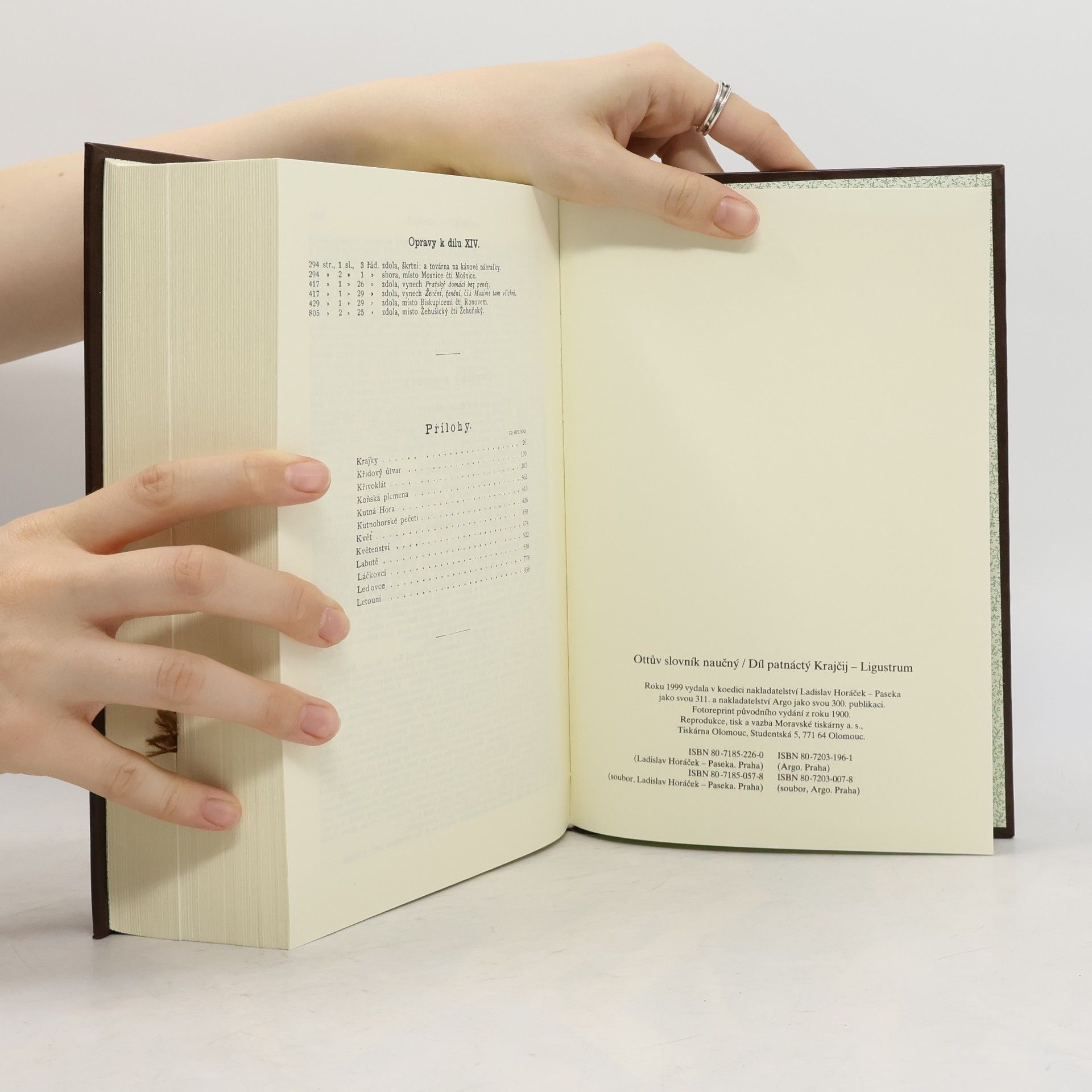 Collectif d'auteurs Ottův slovník naučný XV. Krajčij - Ligustrum