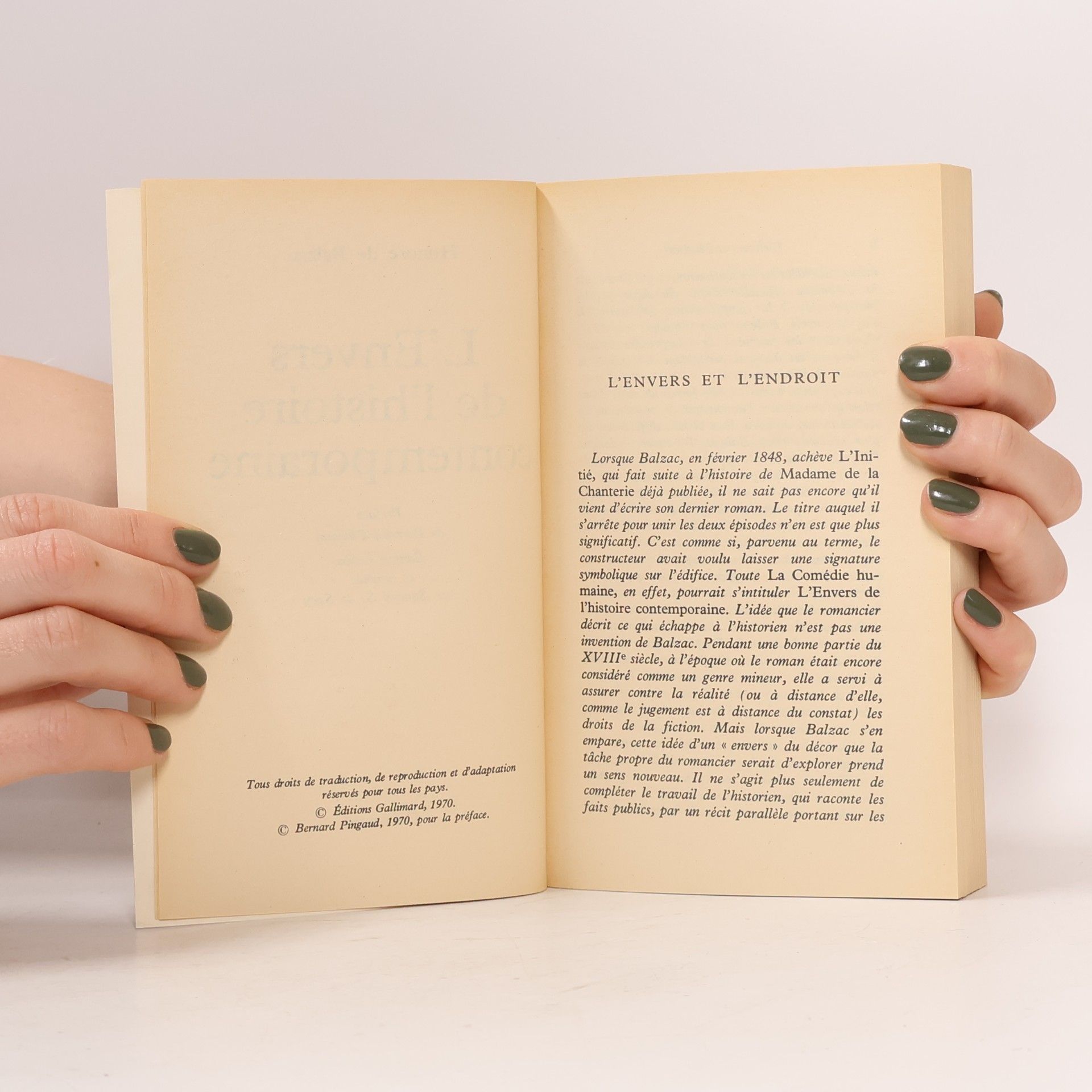 Honoré de Balzac L'Envers de l'histoire contemporaine
