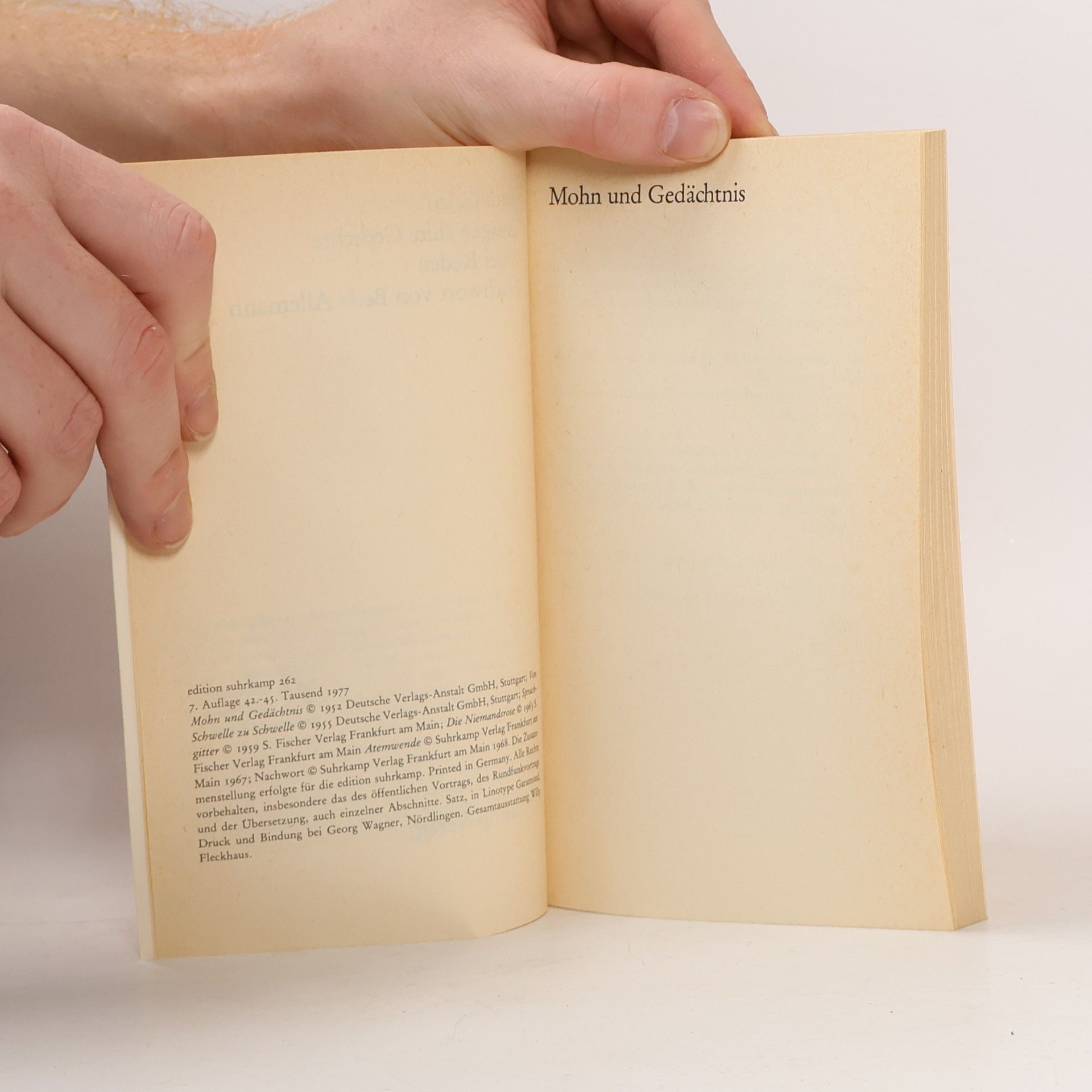 Paul Celan Ausgewählte Gedichte