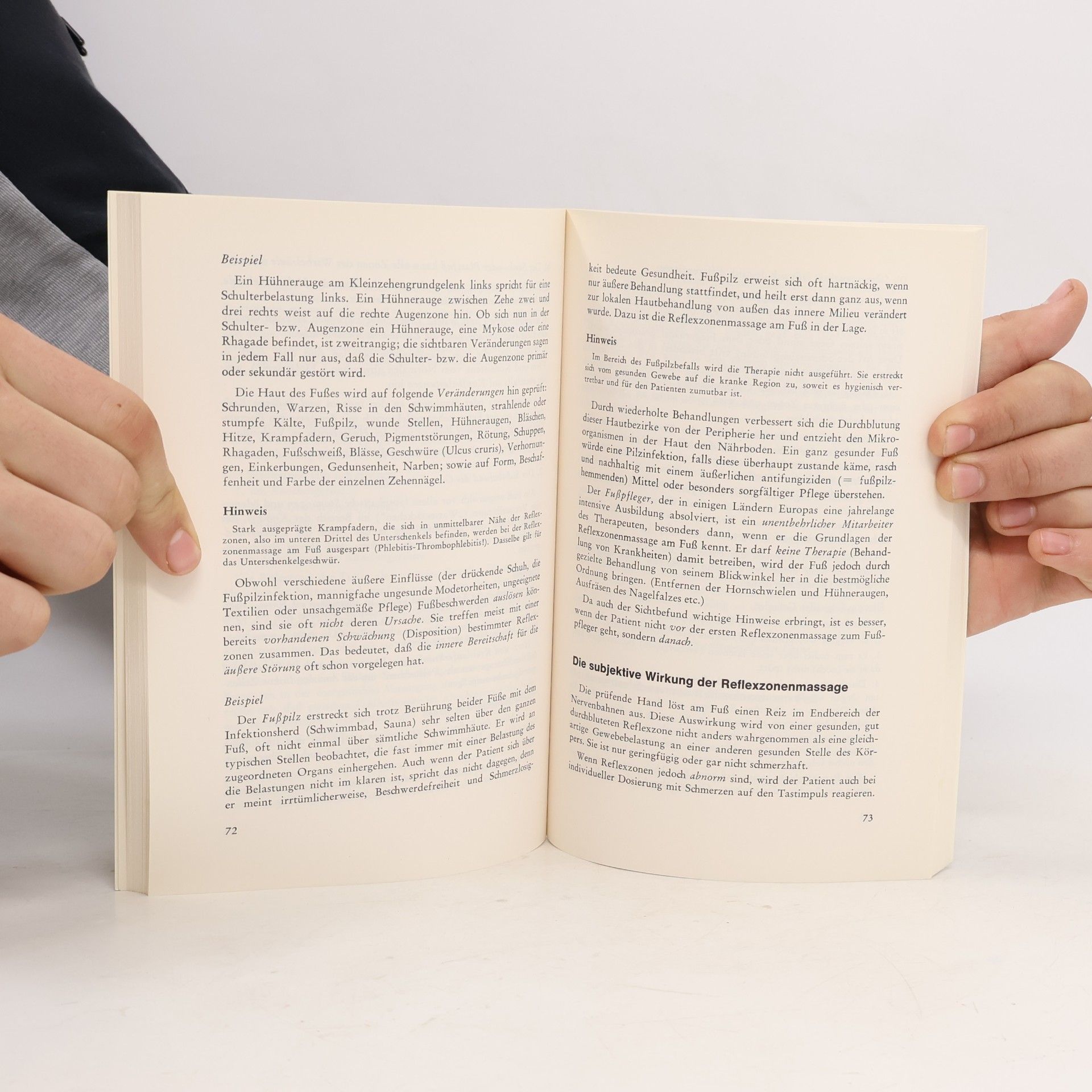 Hanne Marquardt Reflexzonenarbeit am Fuss