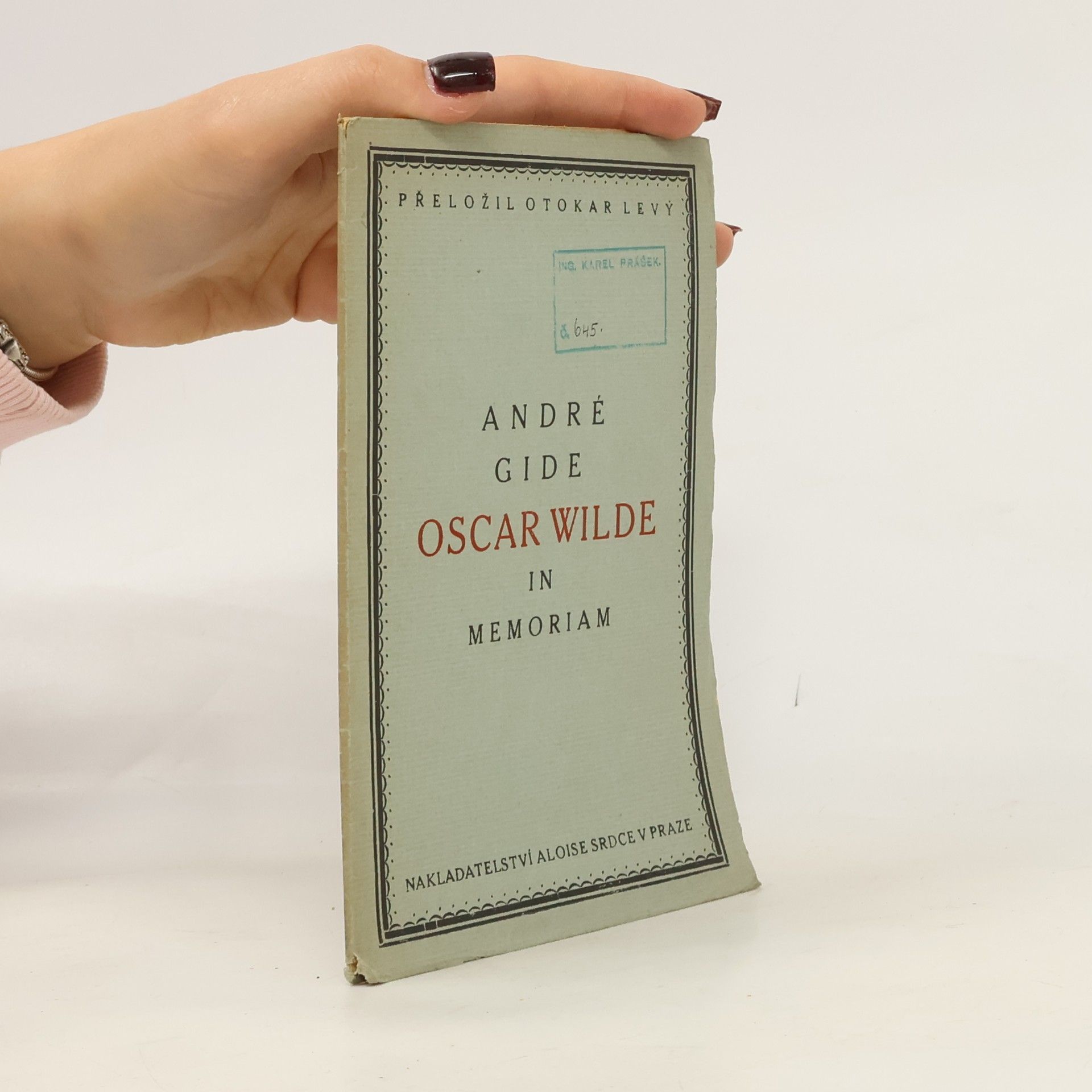 Oscar Wilde in memoriam