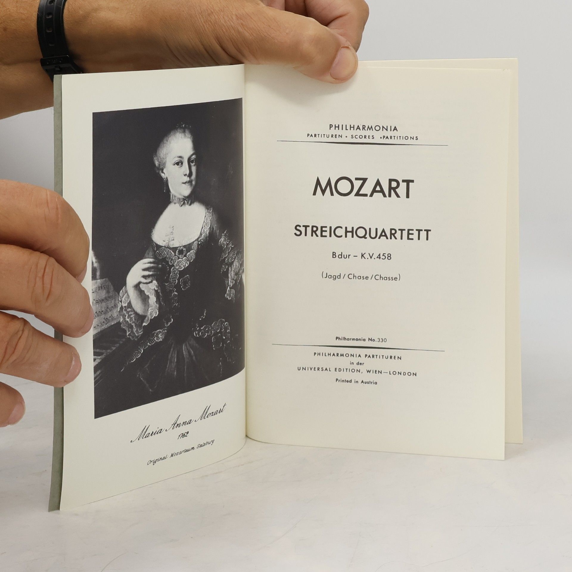 Wolfgang Amadeus Mozart Mozart. Streichquartett B dur - K.V.458