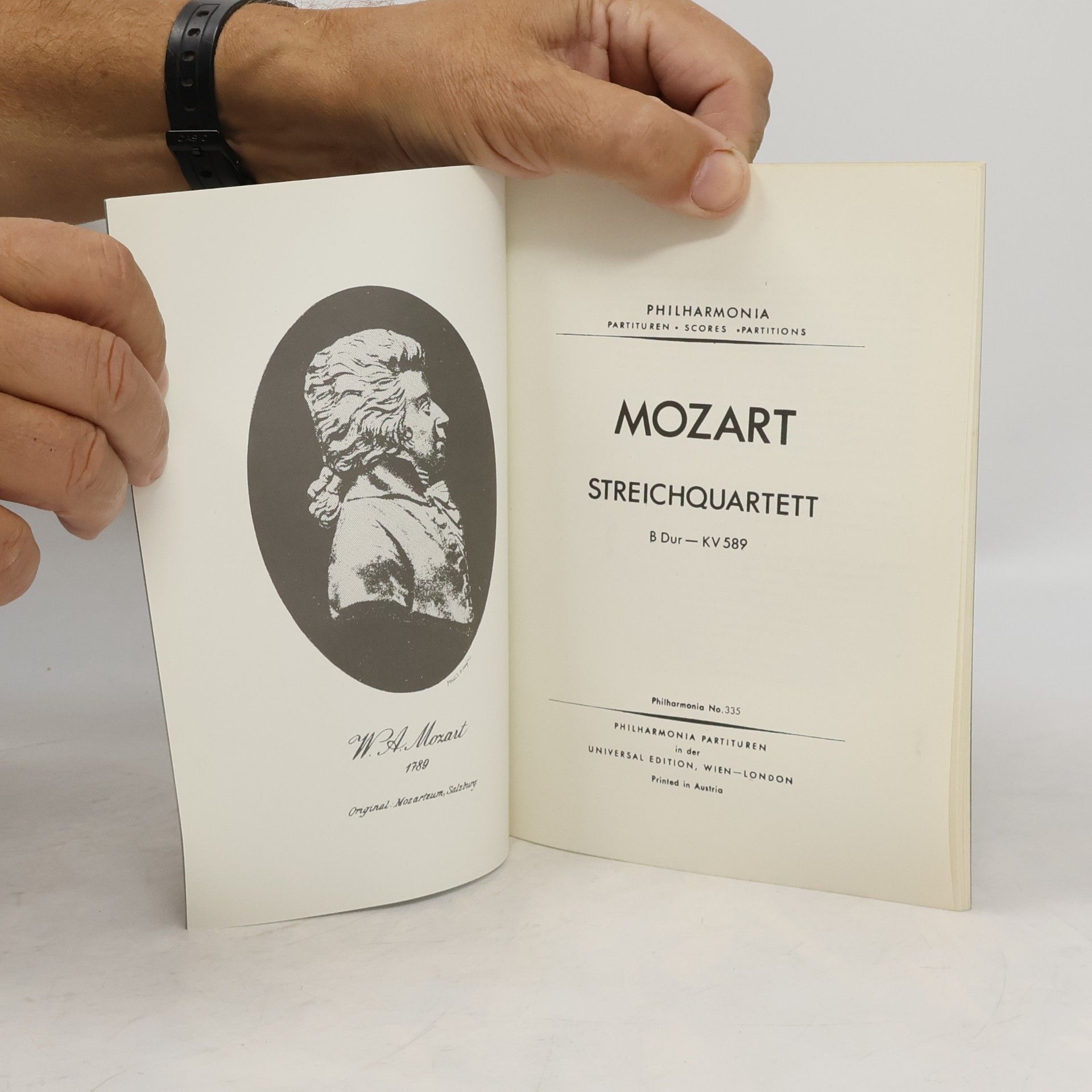 Mozart Streichquartett B Dur — KV 589