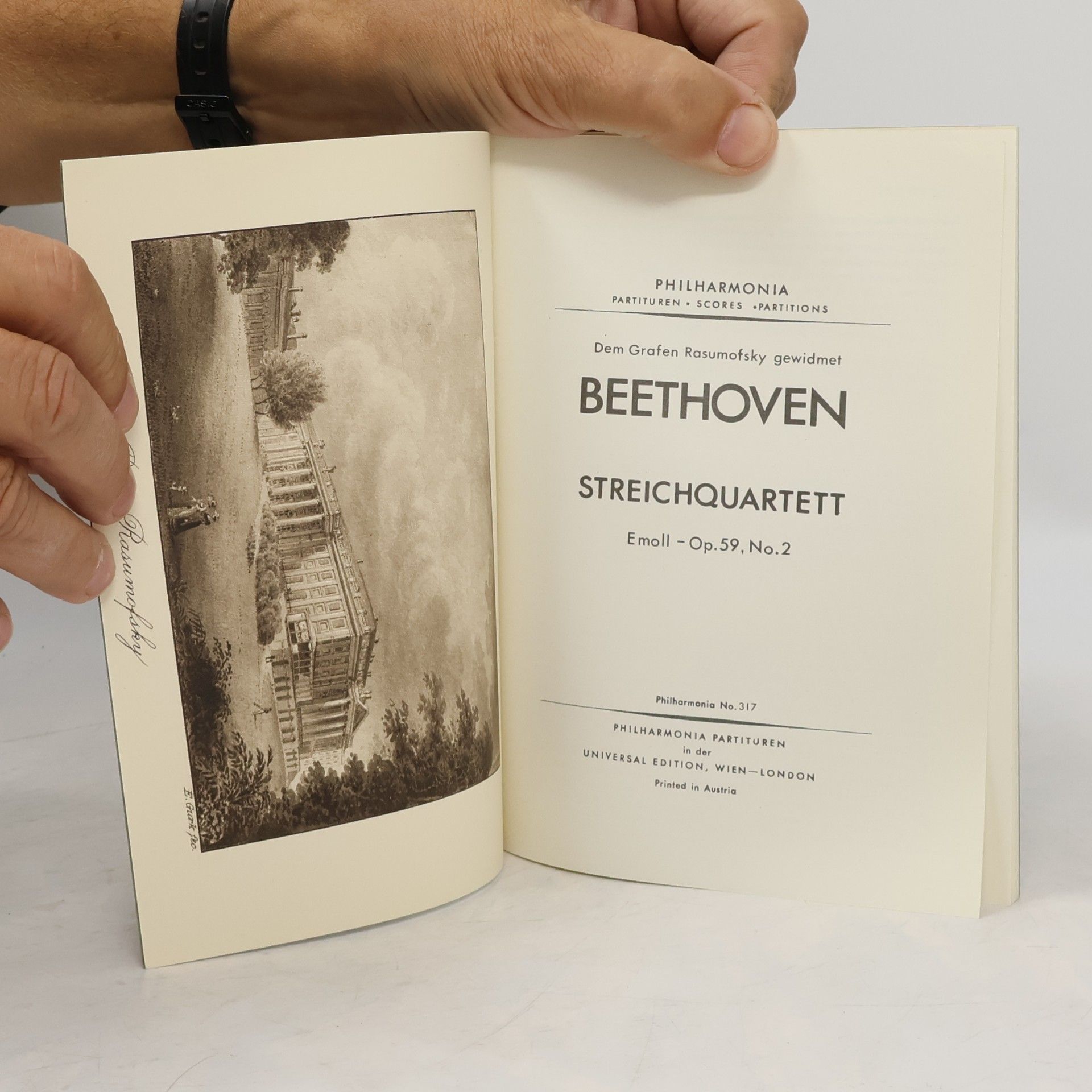 Ludwig van Beethoven Streichquartett. Emoll - Op. 59, No. 2