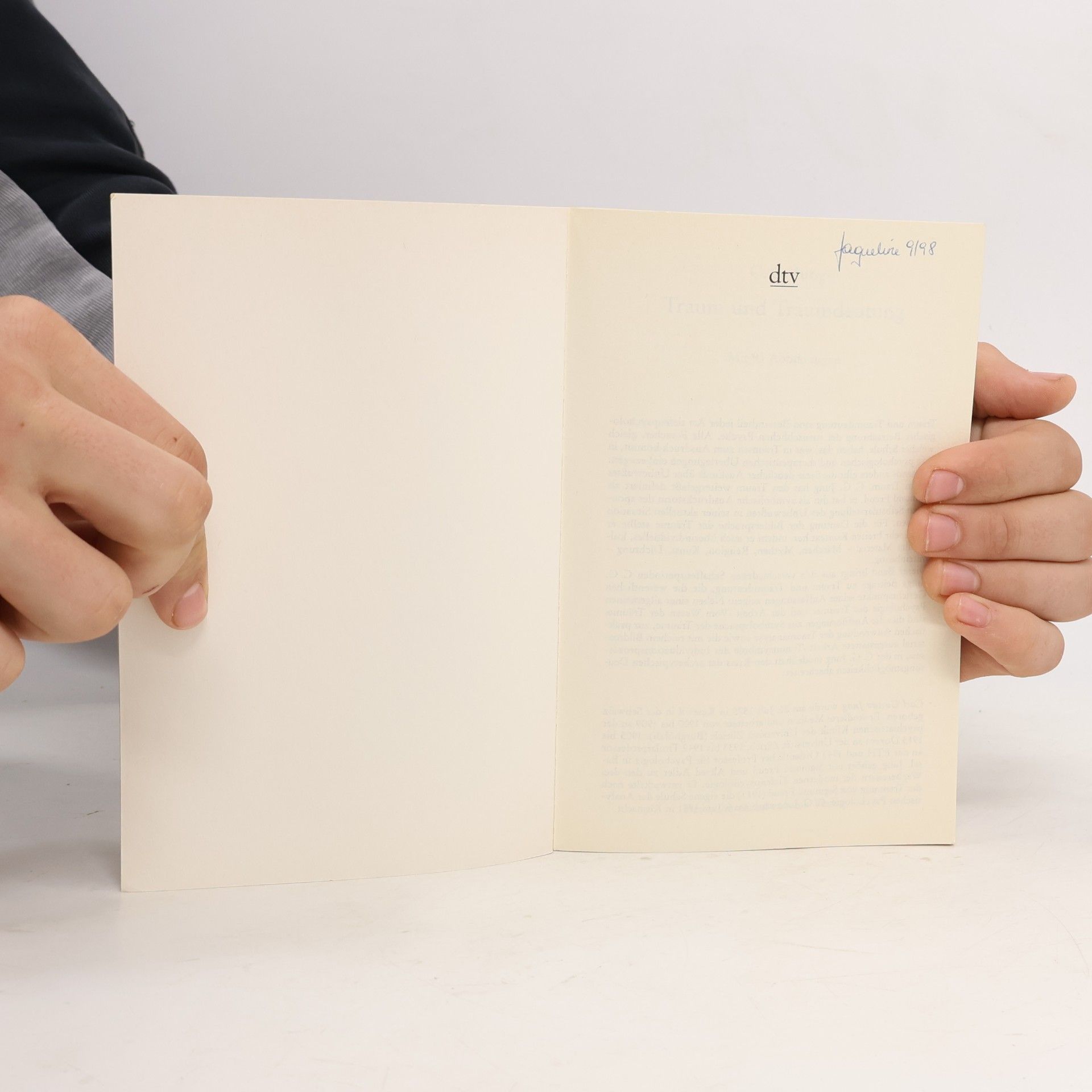 Carl Gustav Jung Traum und Traumdeutung