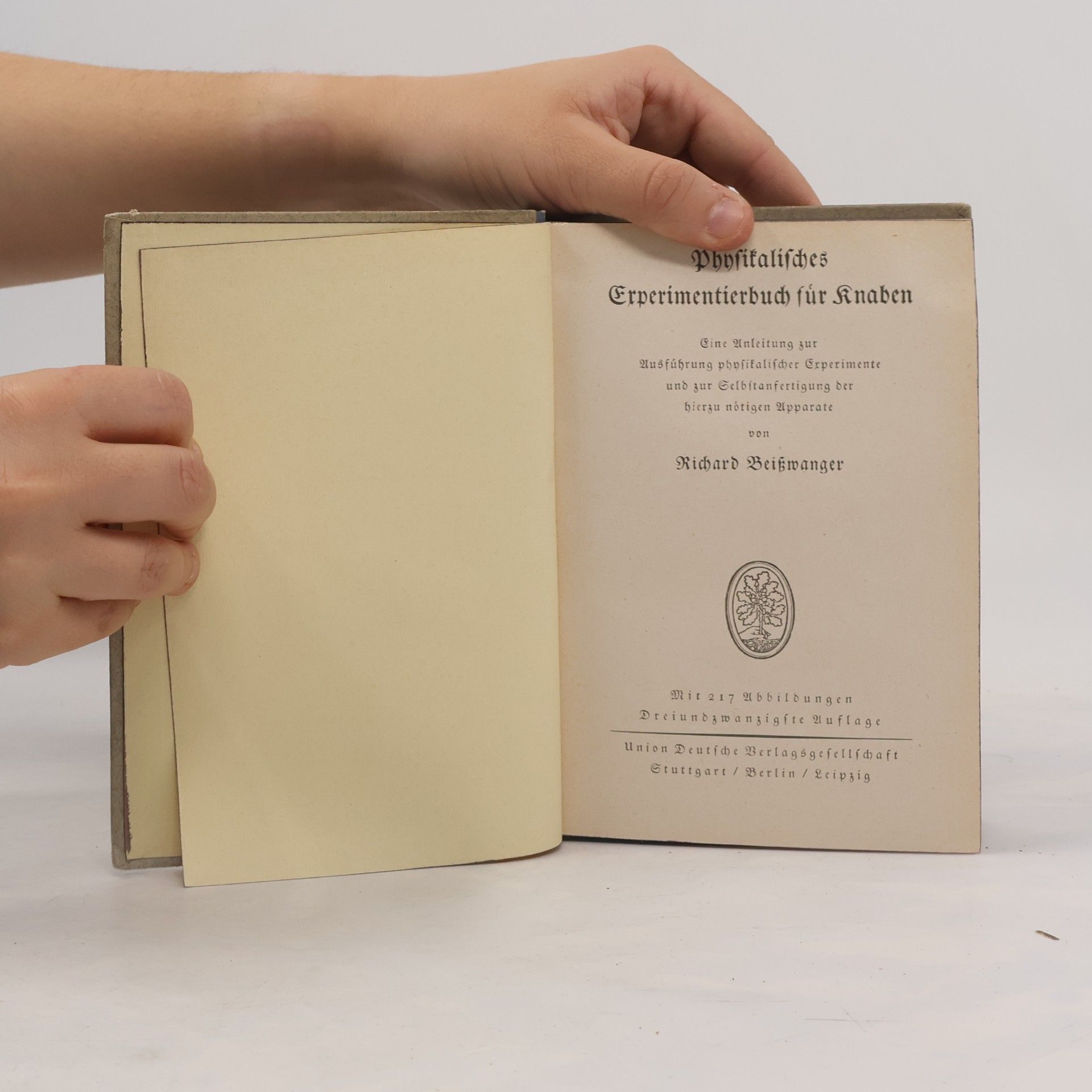 Richard Beißwanger Physikalisches Experimentierbuch