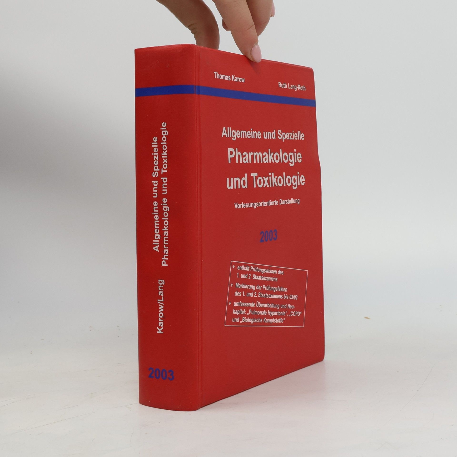 Allgemeine und Spezielle Pharmakologie und Toxikologie
