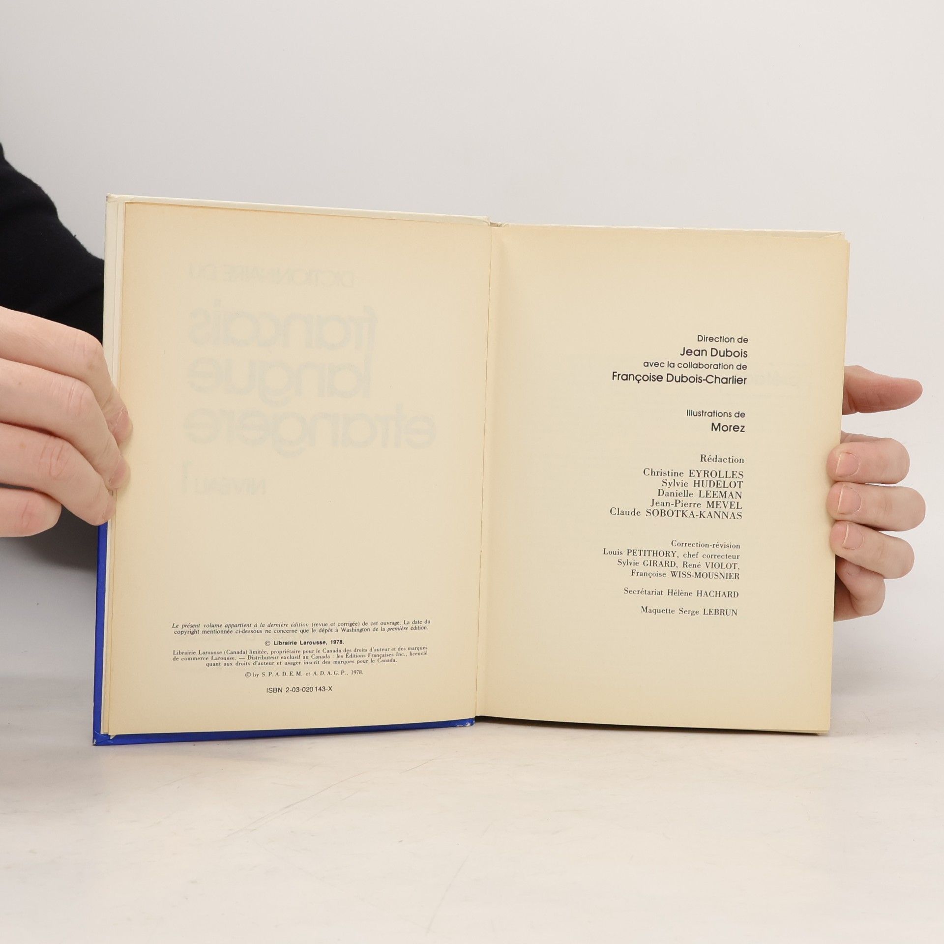 Larousse Dictionnaire du Français langue étrangère niveau 1