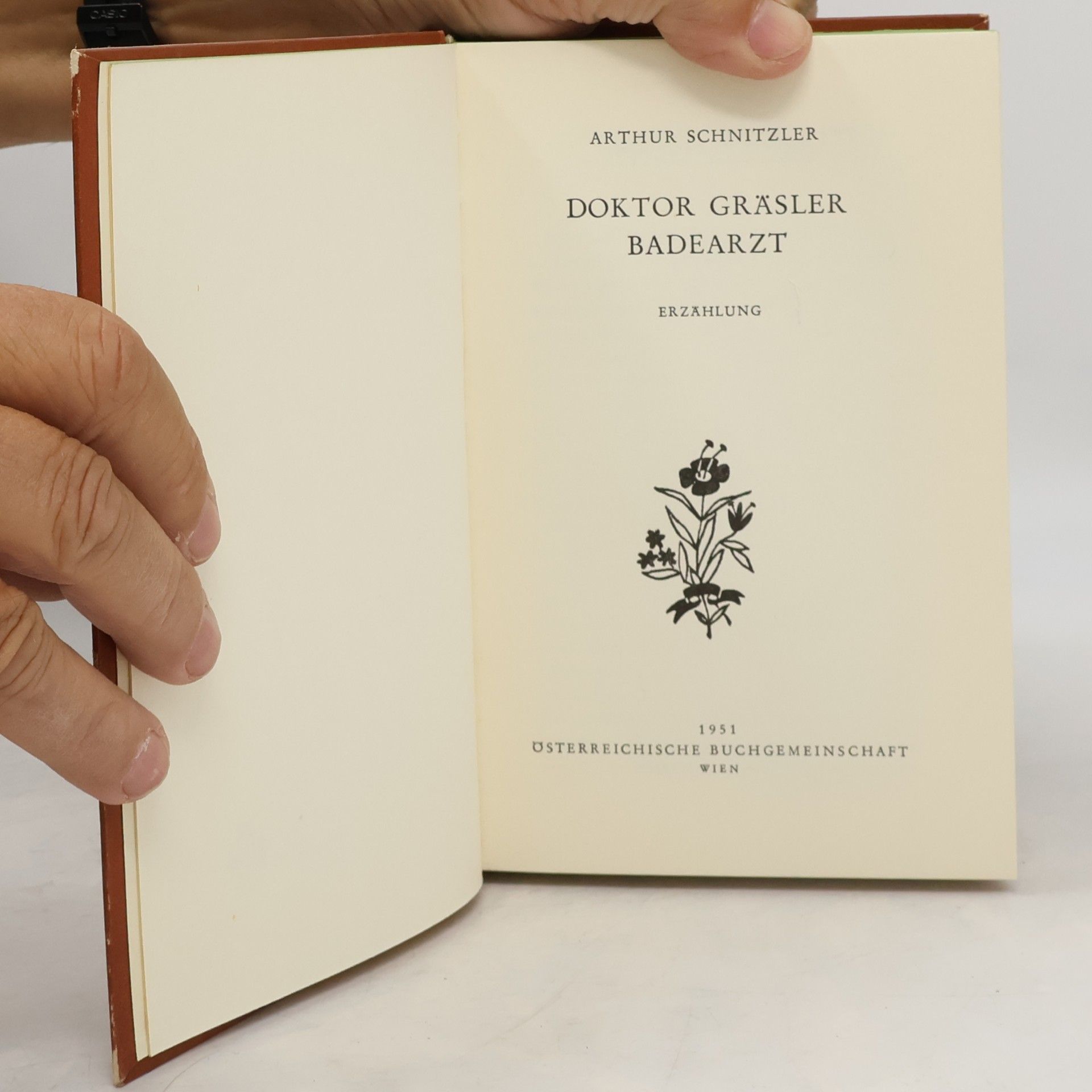 Arthur Schnitzler Doktor Gräsler, Badearzt