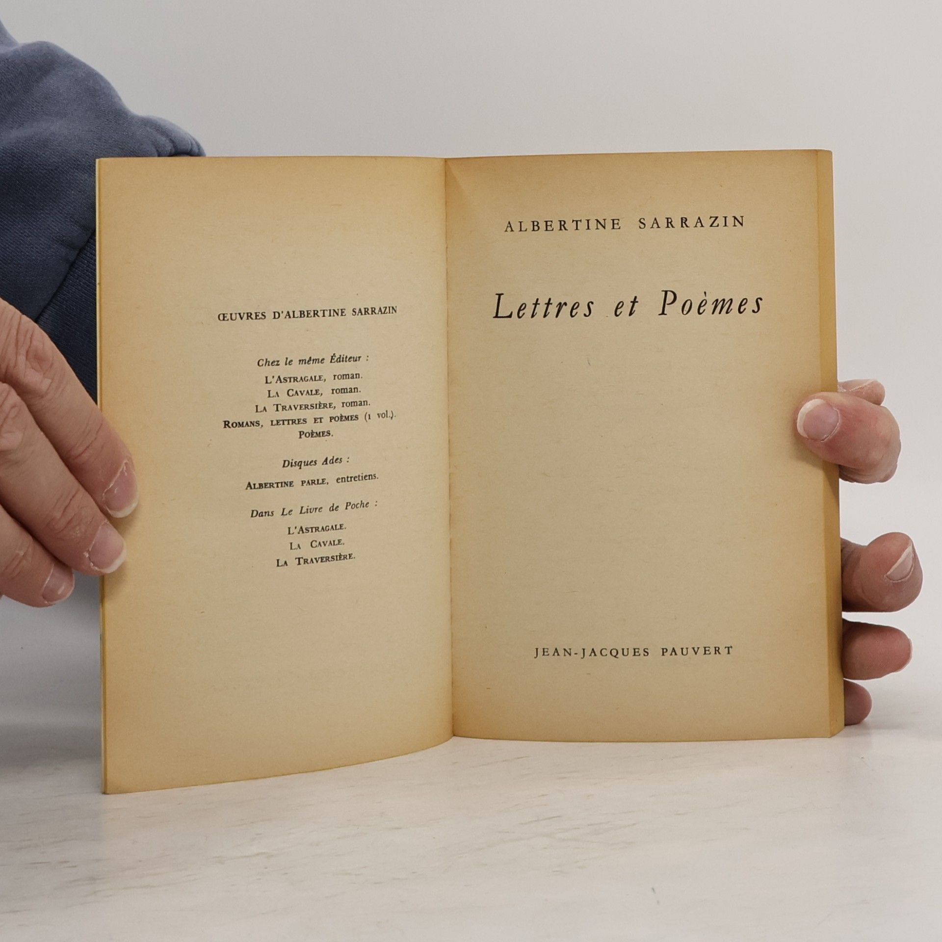 Albertine Sarrazin Lettres et poèmes