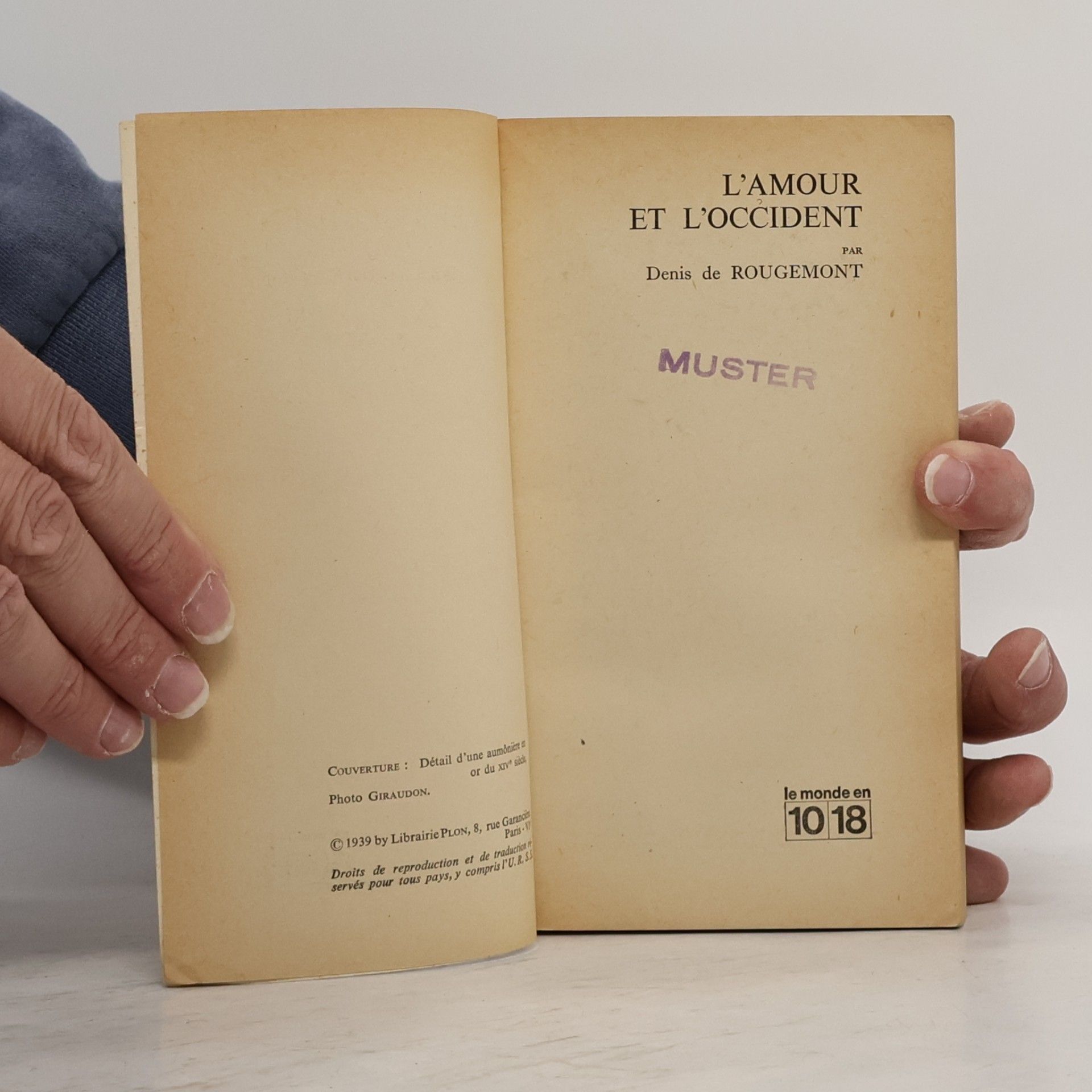 Denis de Rougemont L’amour et l’Occident