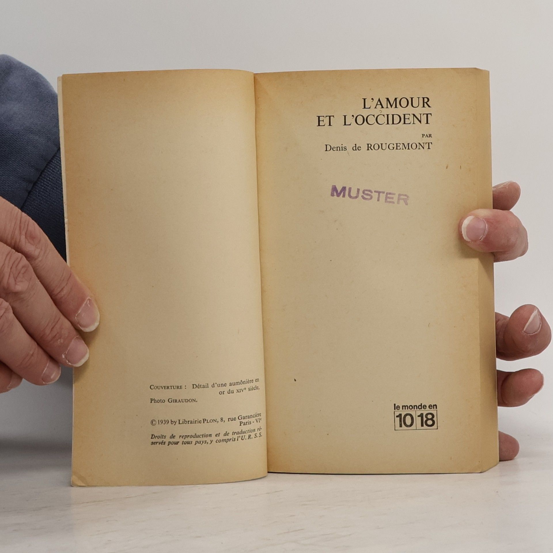 Denis de Rougemont L’amour et l’Occident