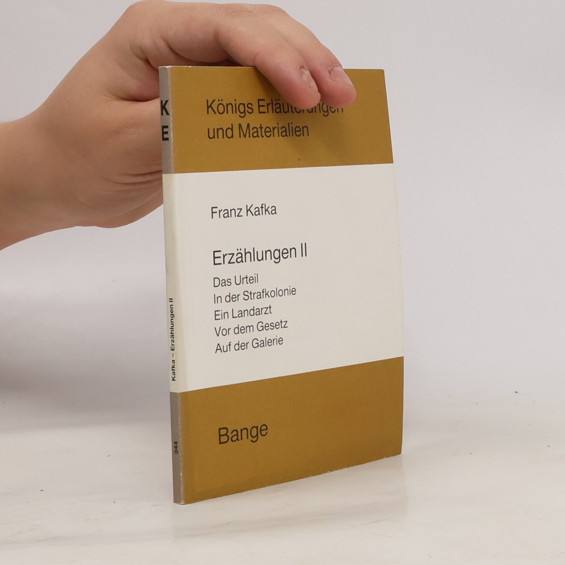 Erläuterungen zu Franz Kafka, Erzählungen