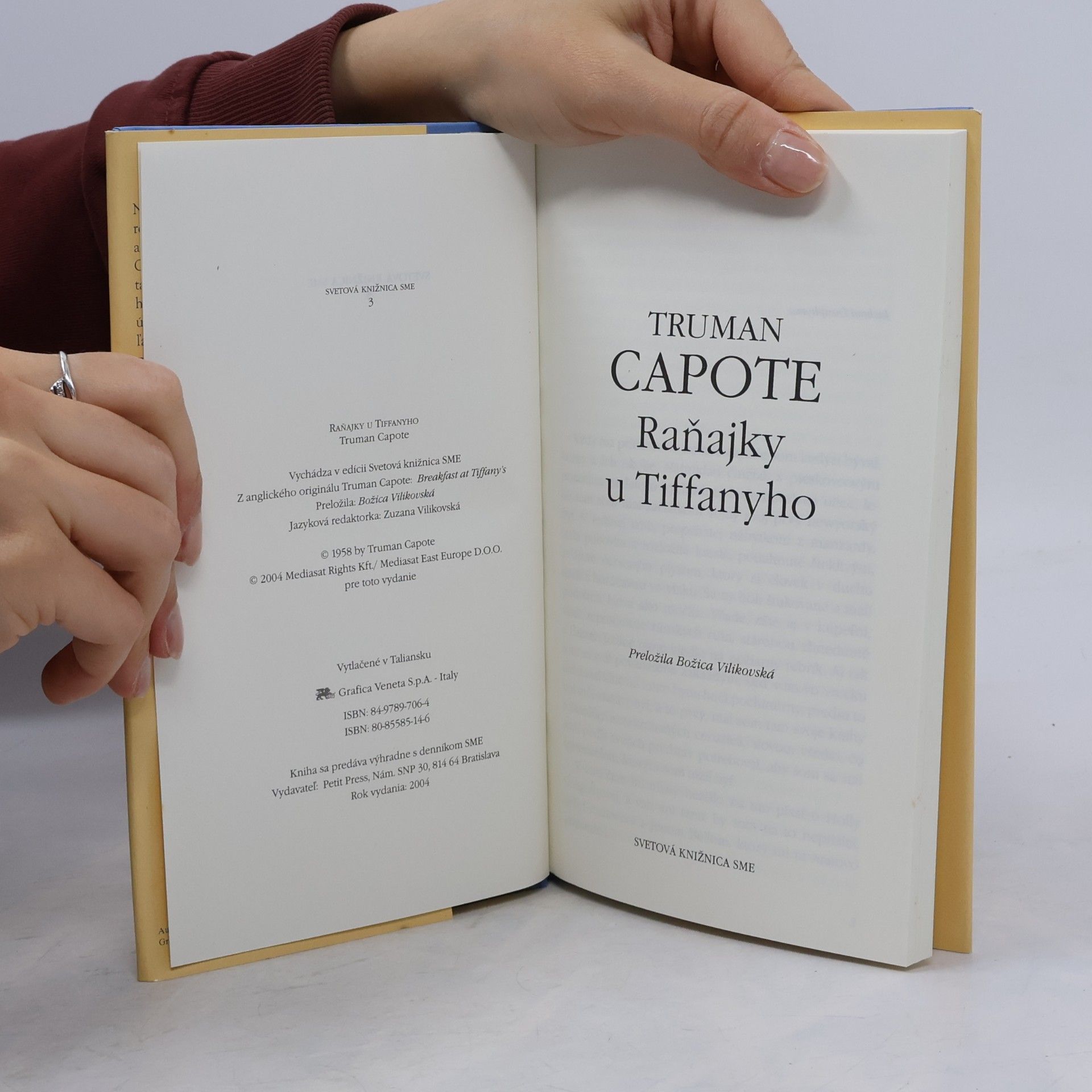Truman Capote Raňajky u Tiffanyho