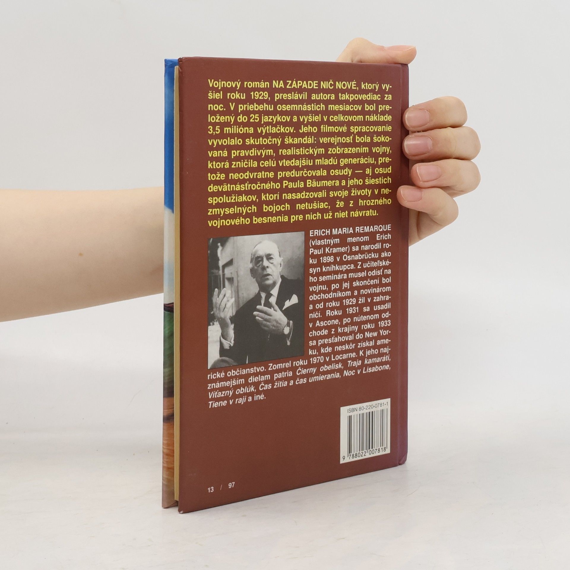Erich Maria Remarque Na západe nič nové