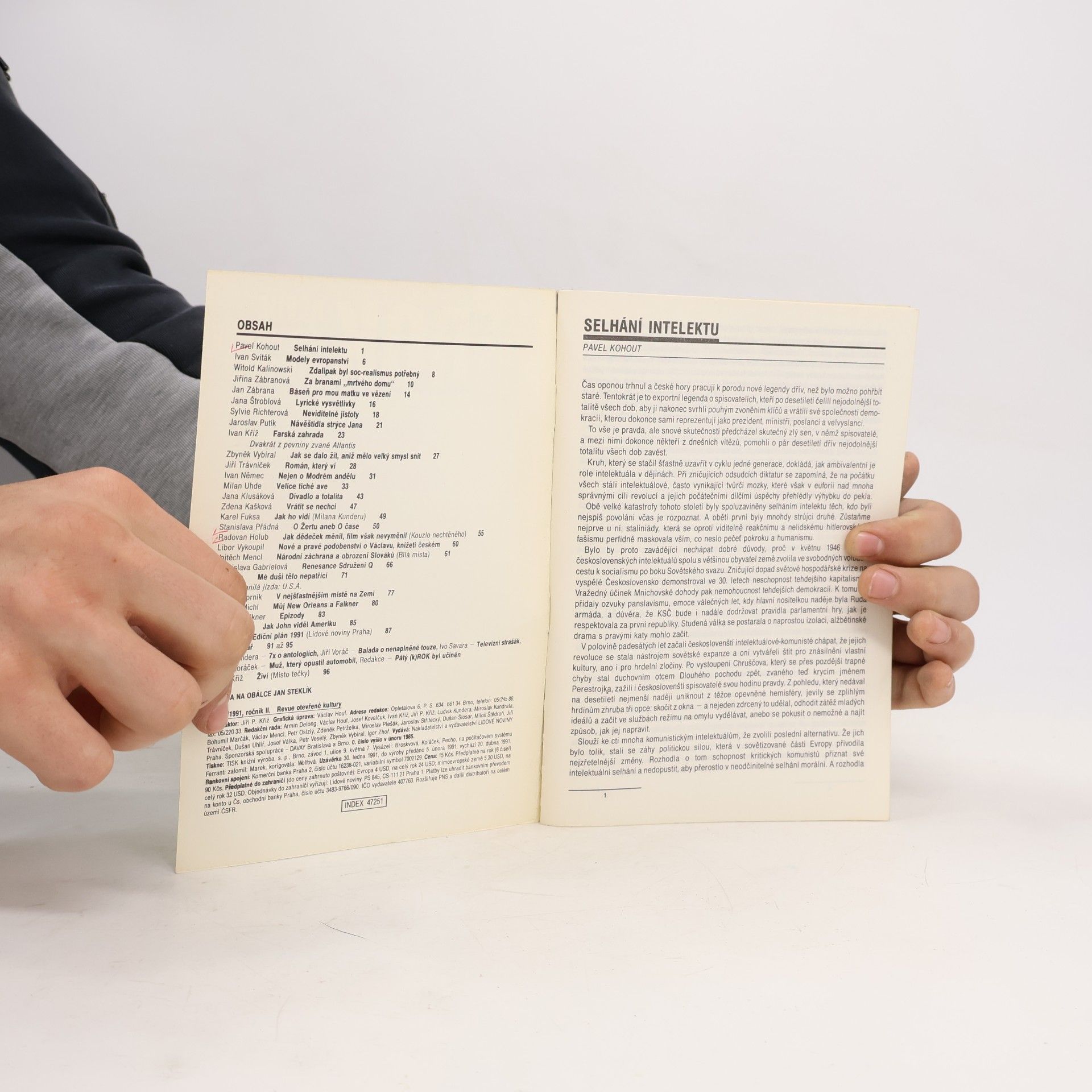 Jan Steklík ROK REVUE OTEVŘENÉ KULTURY