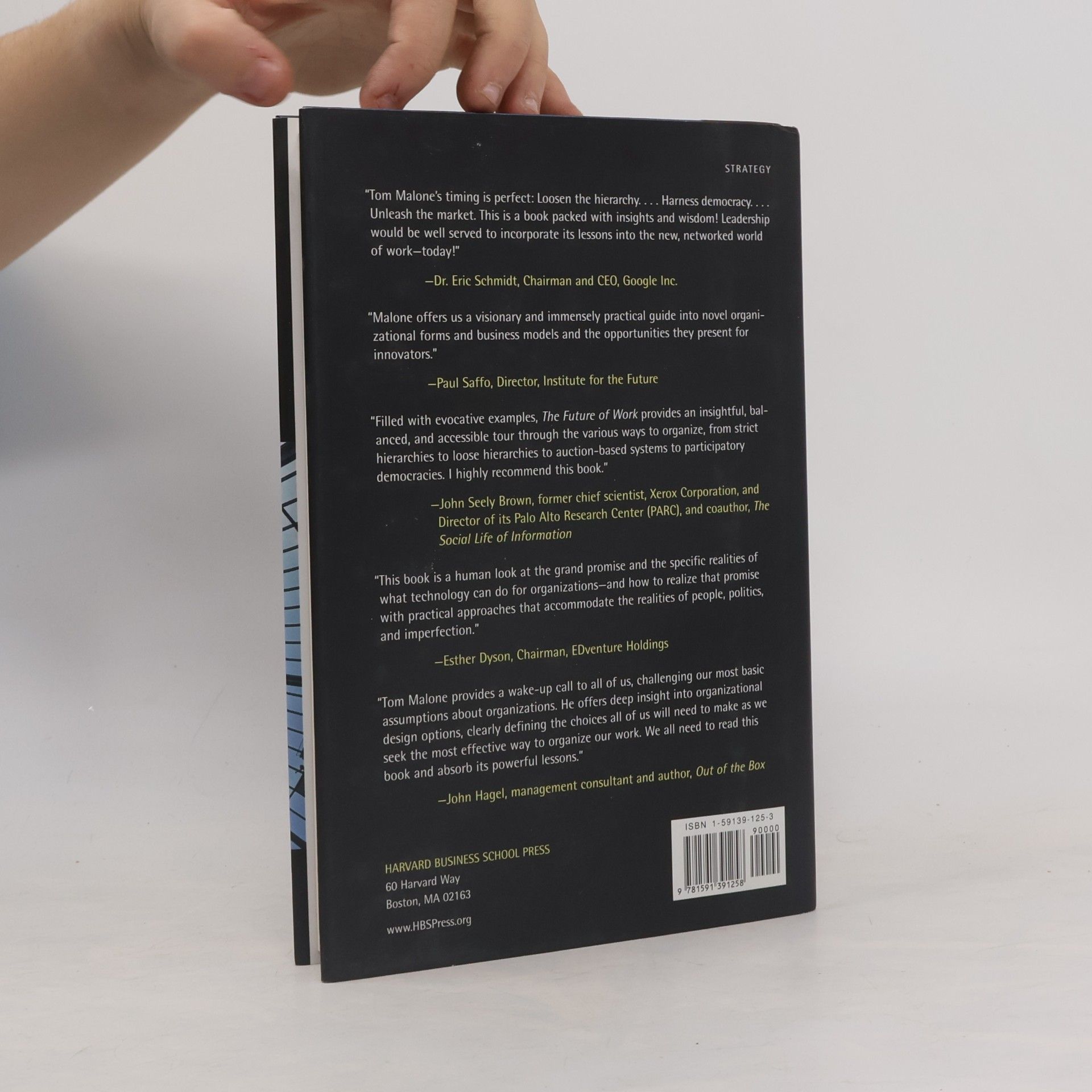 Thomas W. Malone The Future of Work: How the New Order of Business Will Shape Your Organization, Your Management Style, and Your Life