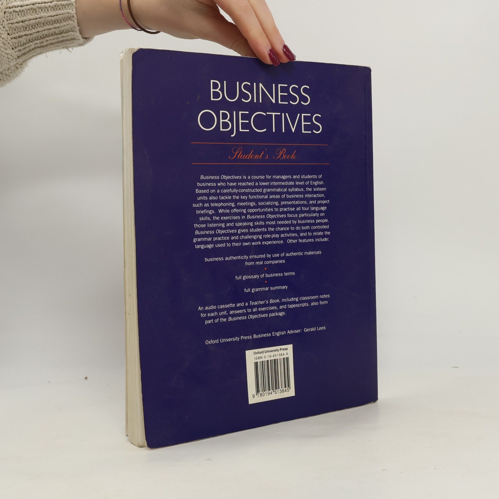 Vicki Hollett Business Objectives: Student`s book