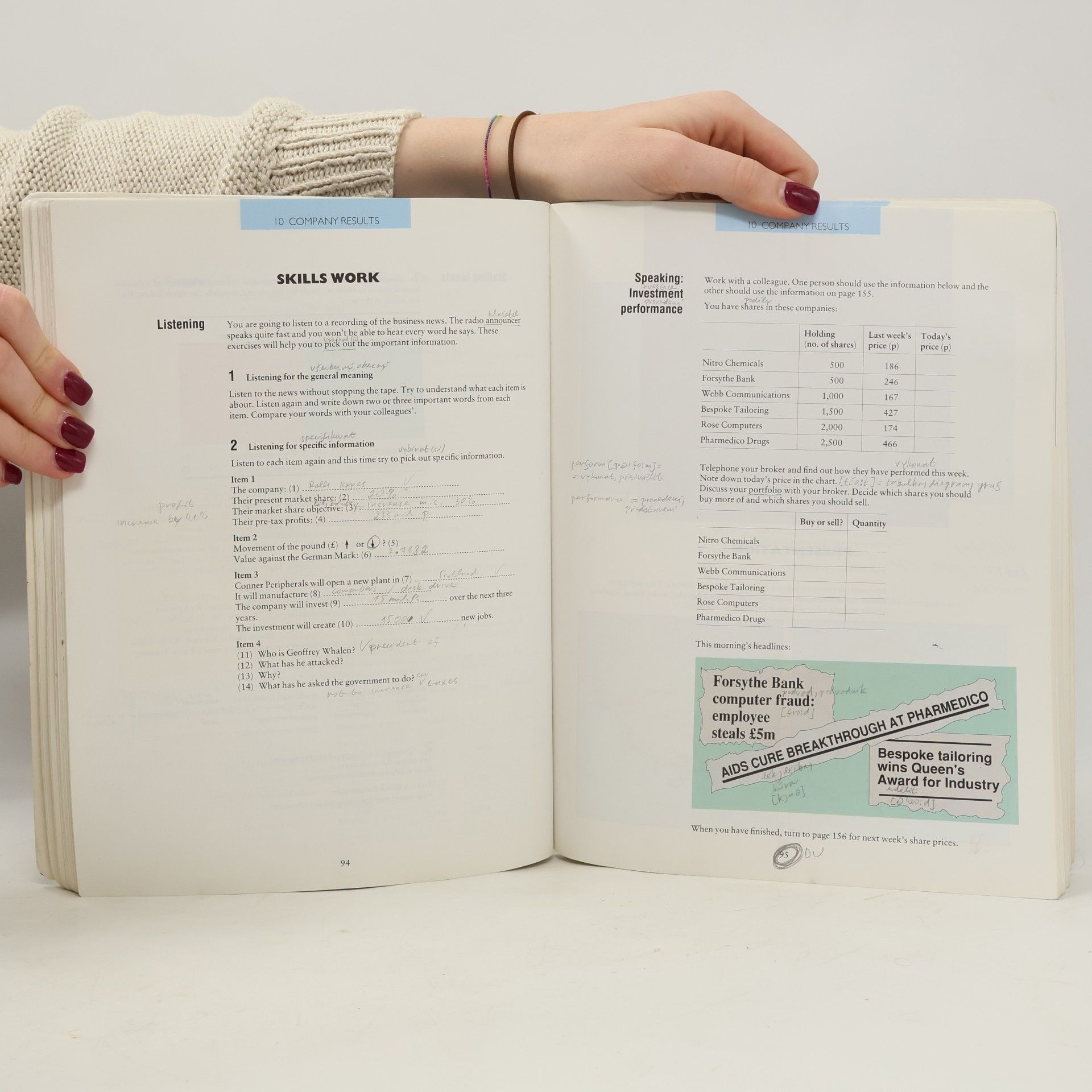 Vicki Hollett Business Objectives: Student`s book