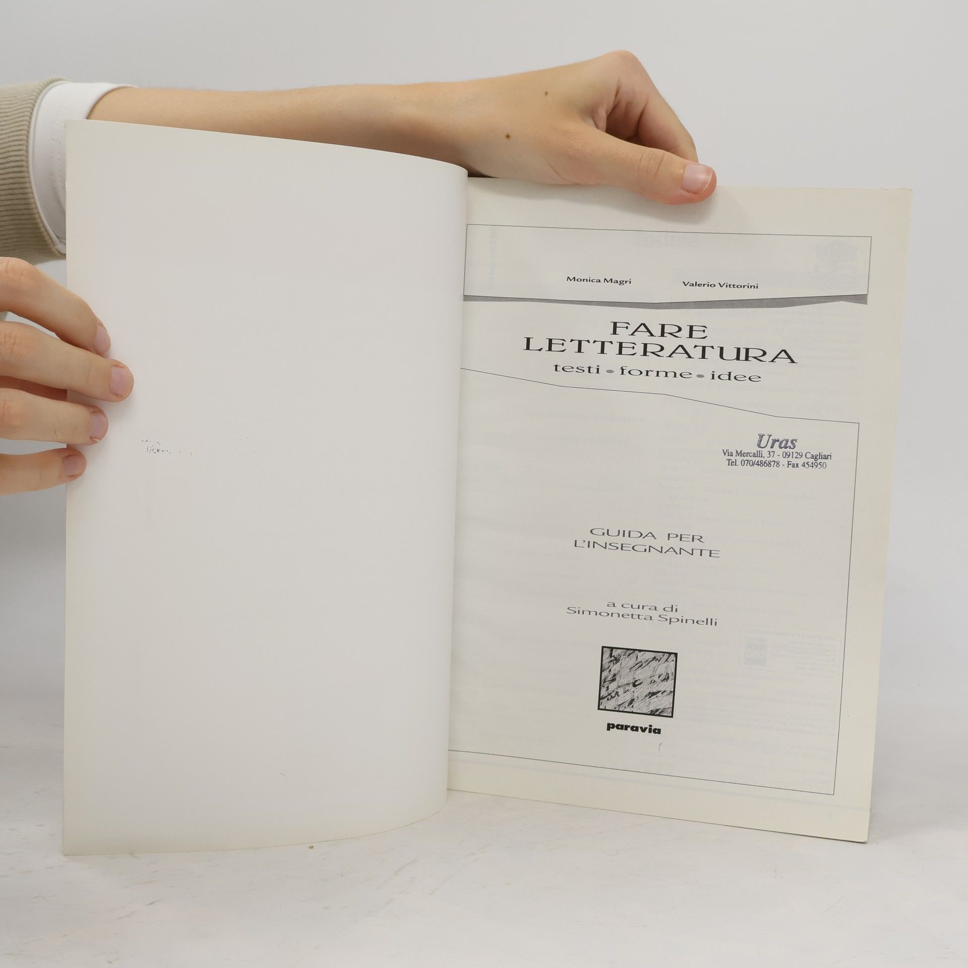 Monica Magri Fare letteratura (testi, forme, idee).  Guida per l'insegnante