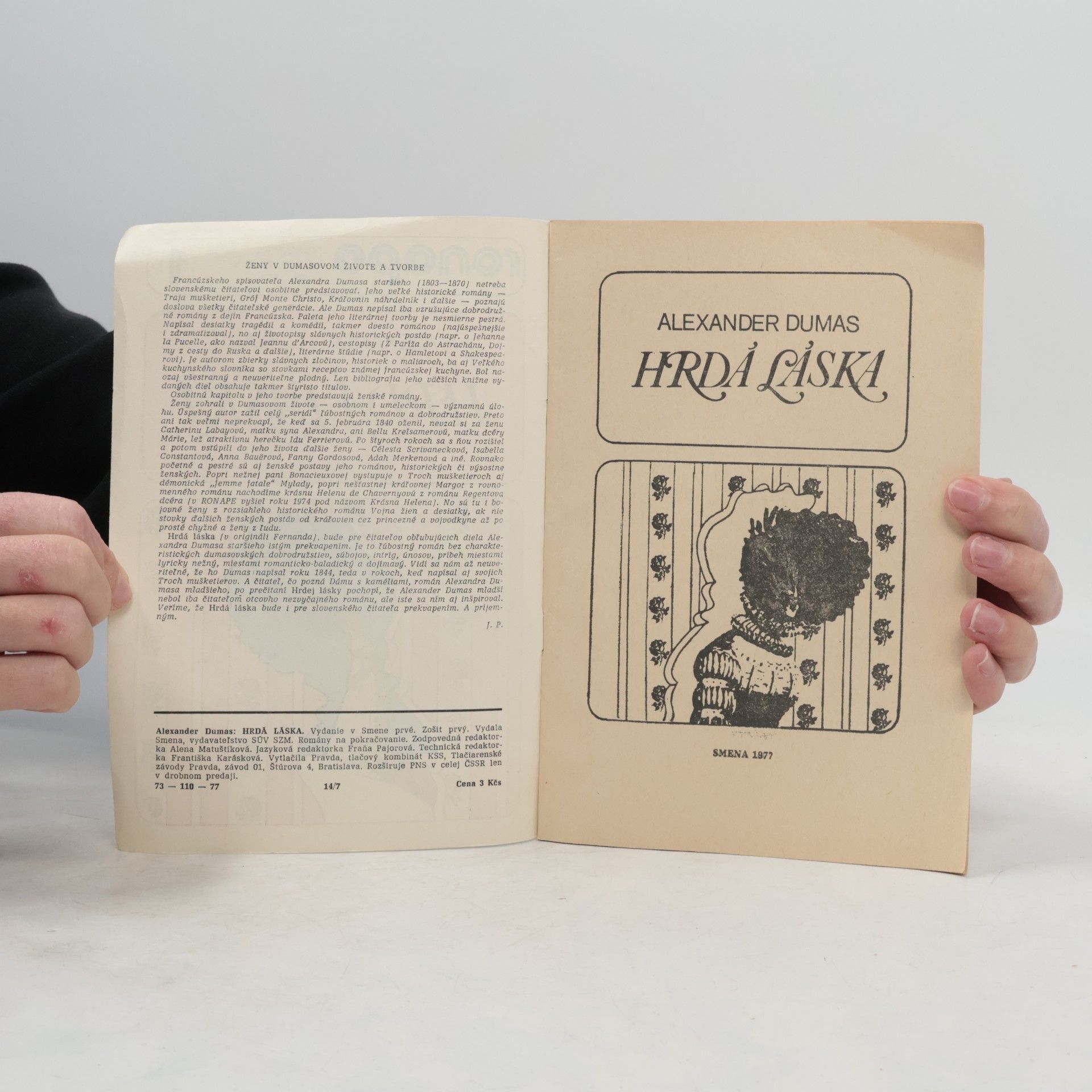 Alexandre Dumas der Ältere Hrdá láska 1