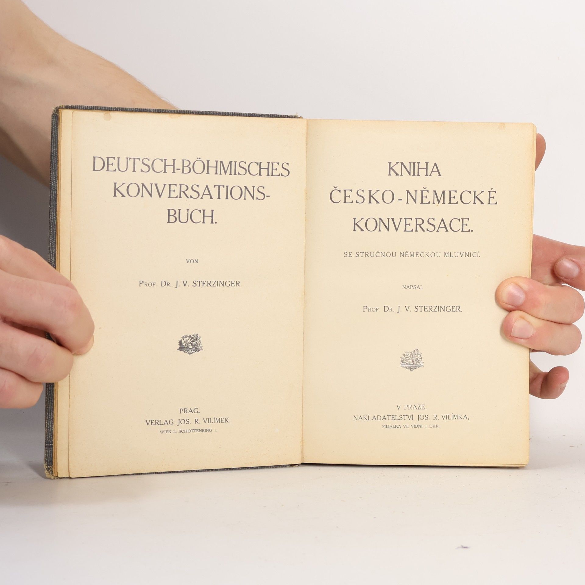 J. V. Sterzinger Kniha česko-německé konversace