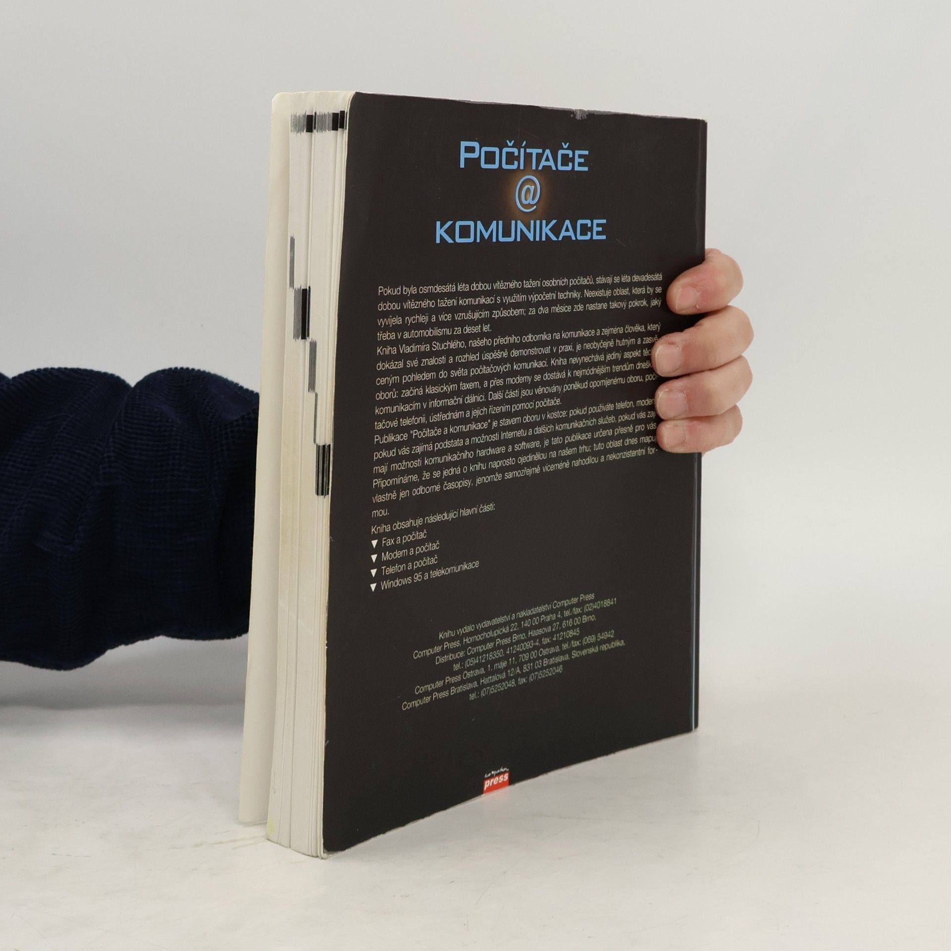 Vladimír Stuchlý Počítače a komunikace : fax a počítač, modem a počítač, telefon a počítač, Windows 95 a telekomunikace