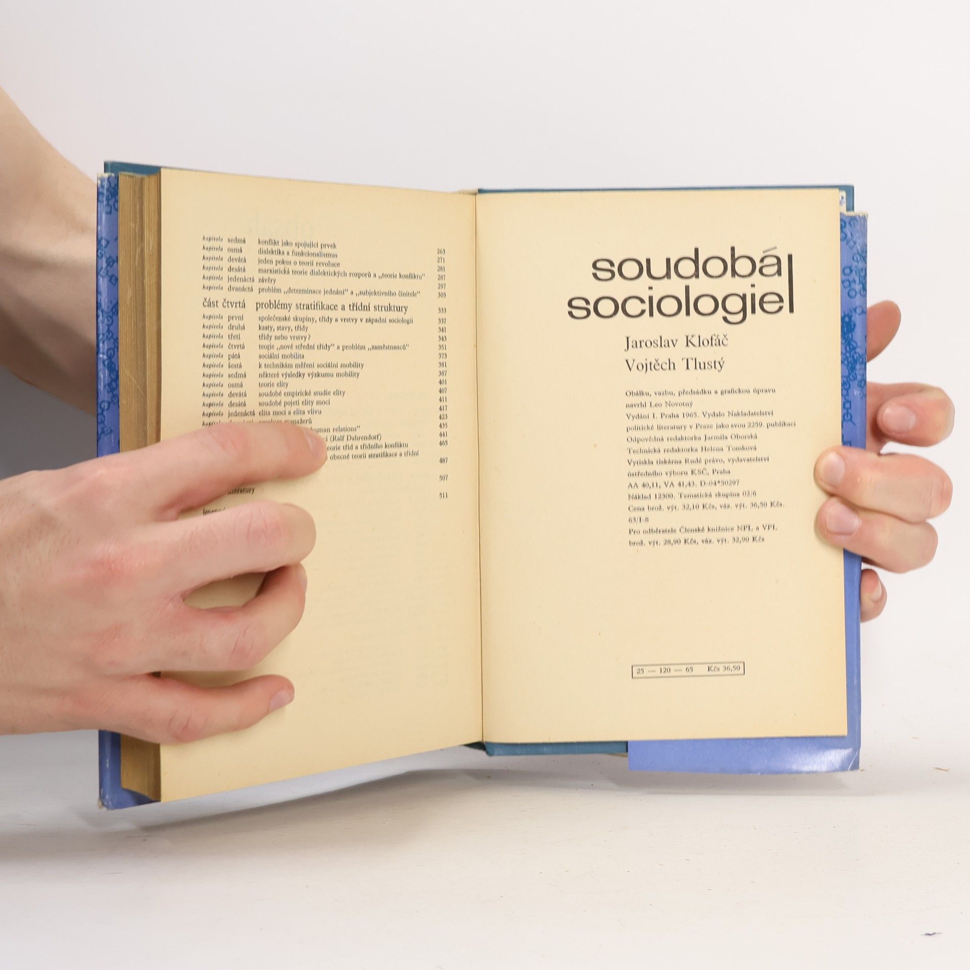 Tustý Vojtěch Klofáč Jaroslav Soudobá sociologie I.