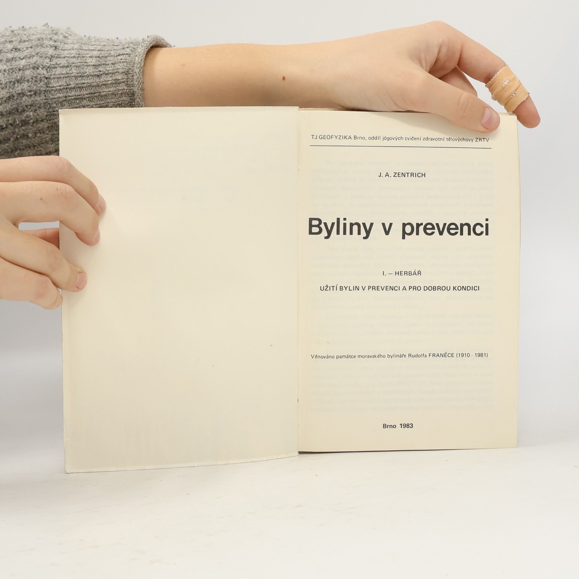 Josef Antonín Zentrich Byliny v prevenci I.