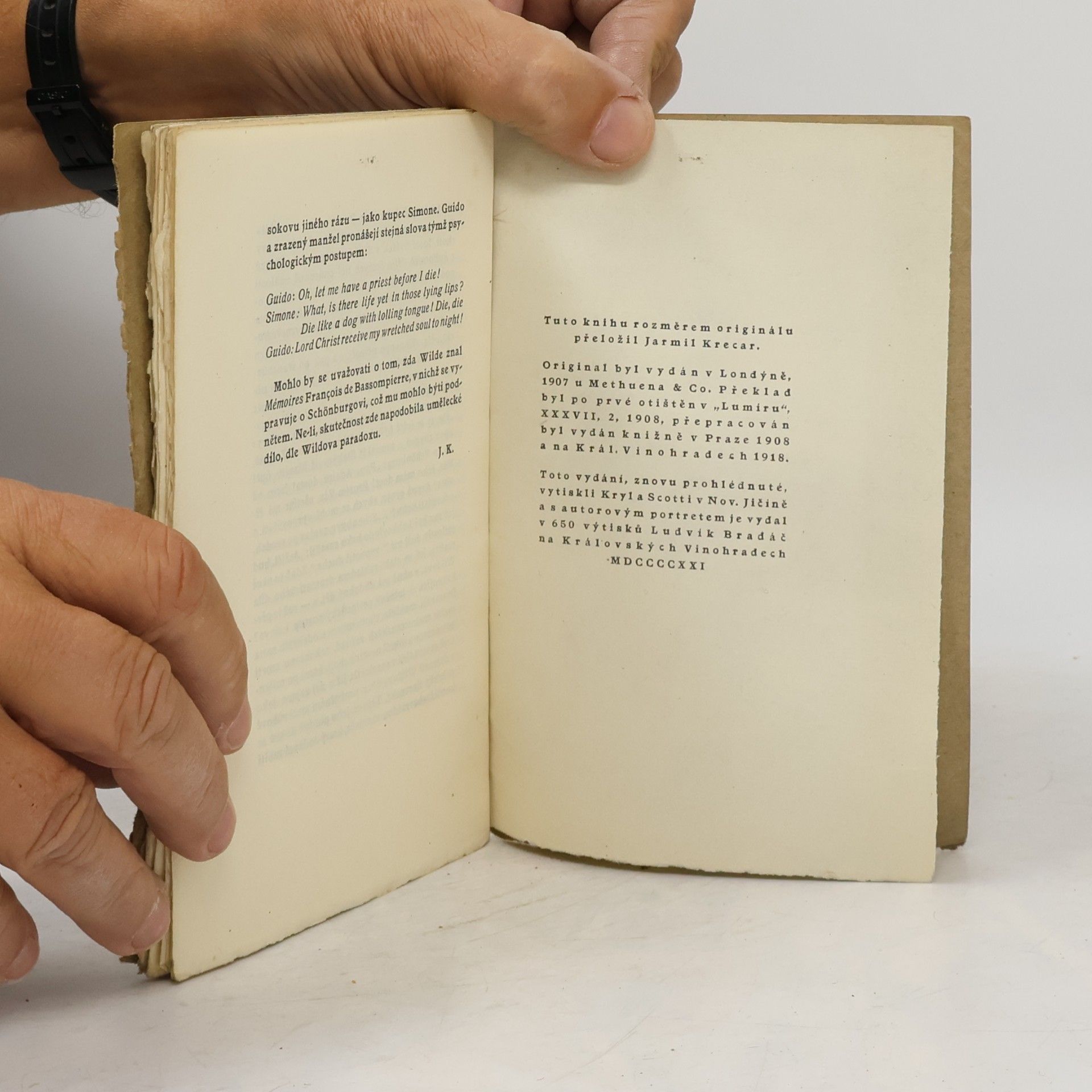 Oscar Wilde Florencká tragedie