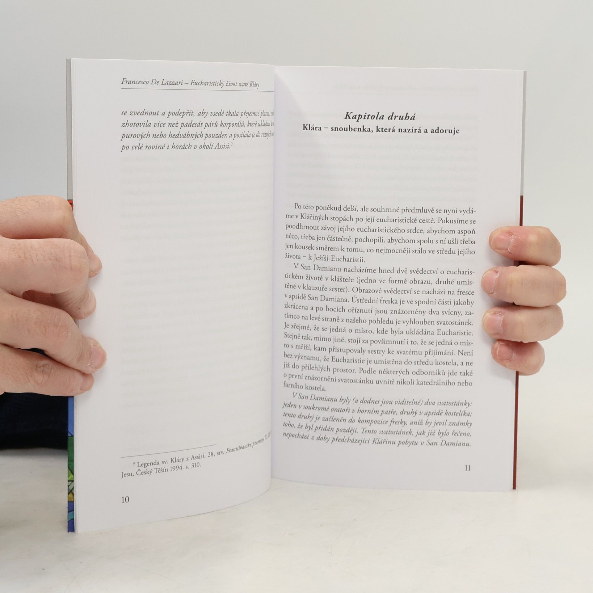Francesco De Lazzari Eucharistický život svaté Kláry