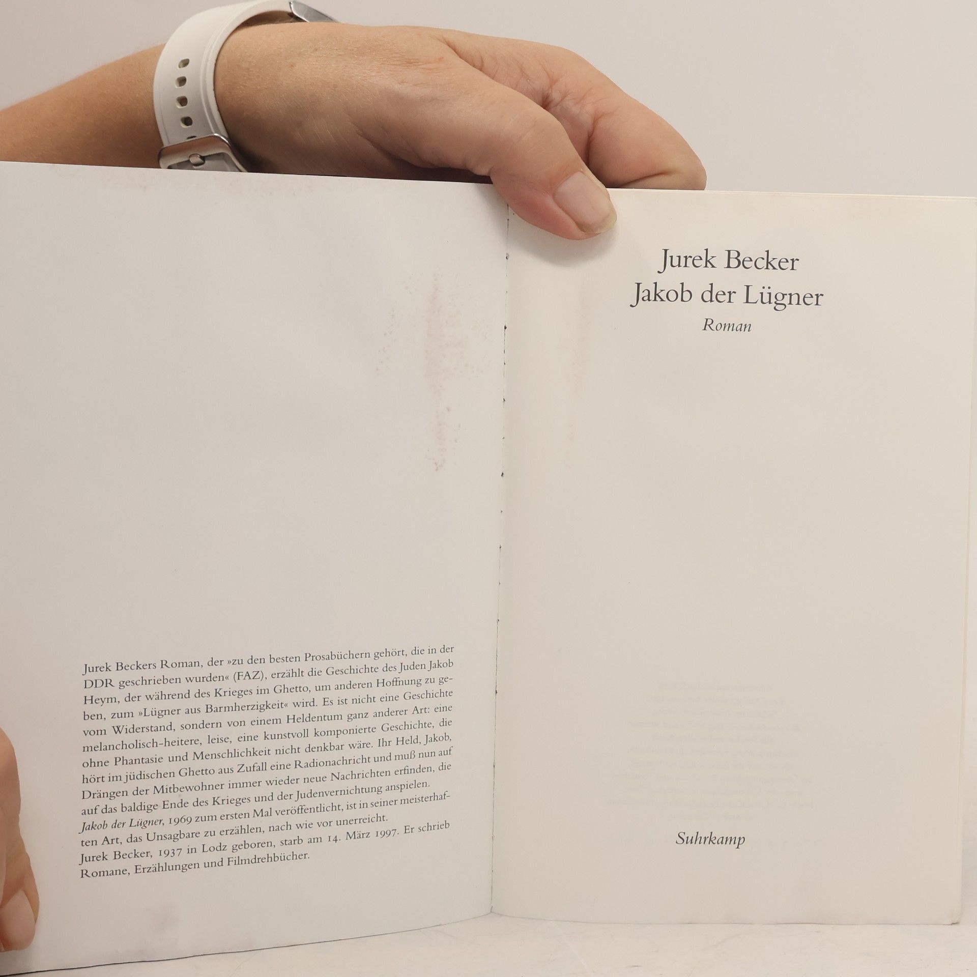 Jurek Becker Jakob der Lügner