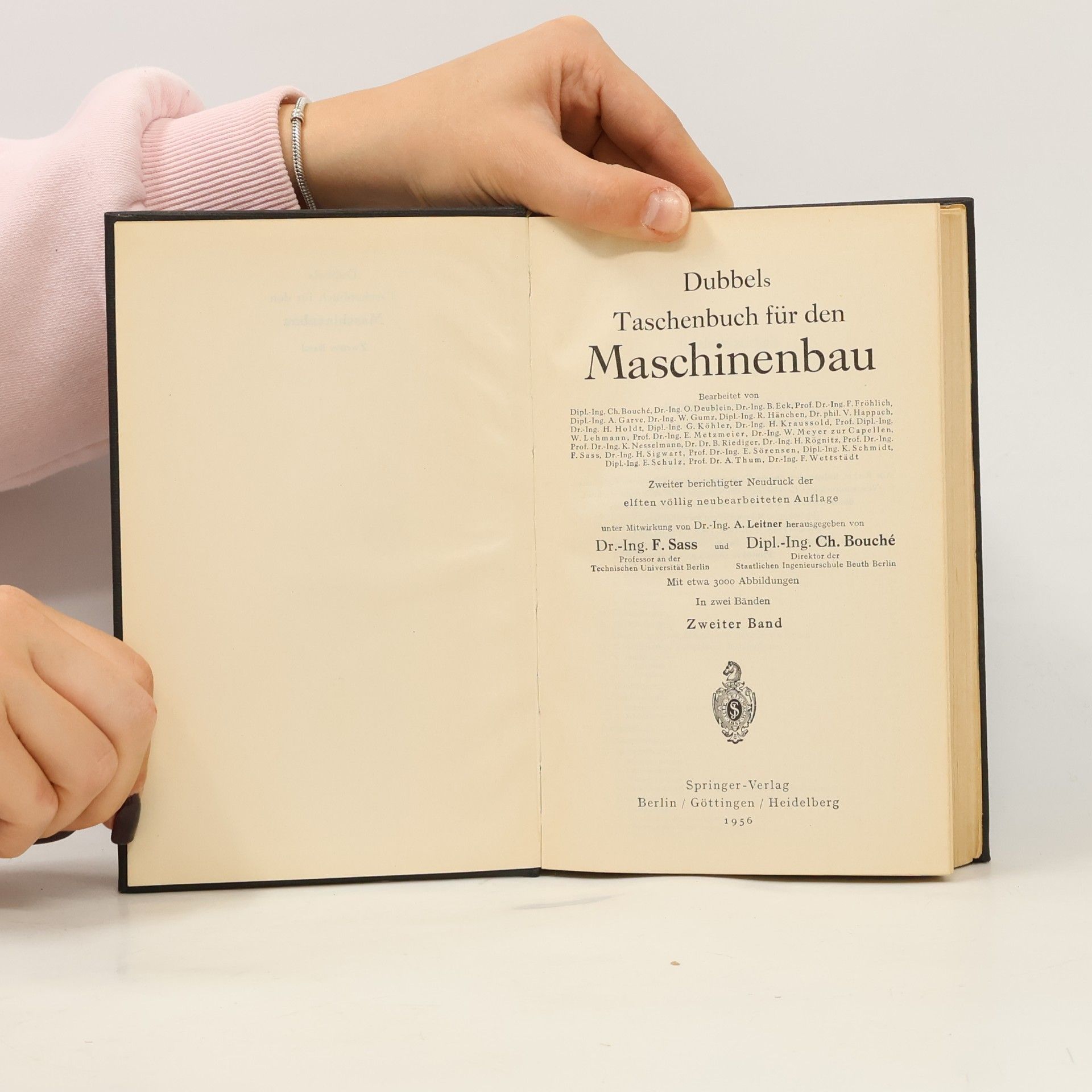 F. Sass Dubbels Taschenbuch für den Maschinenbau II.