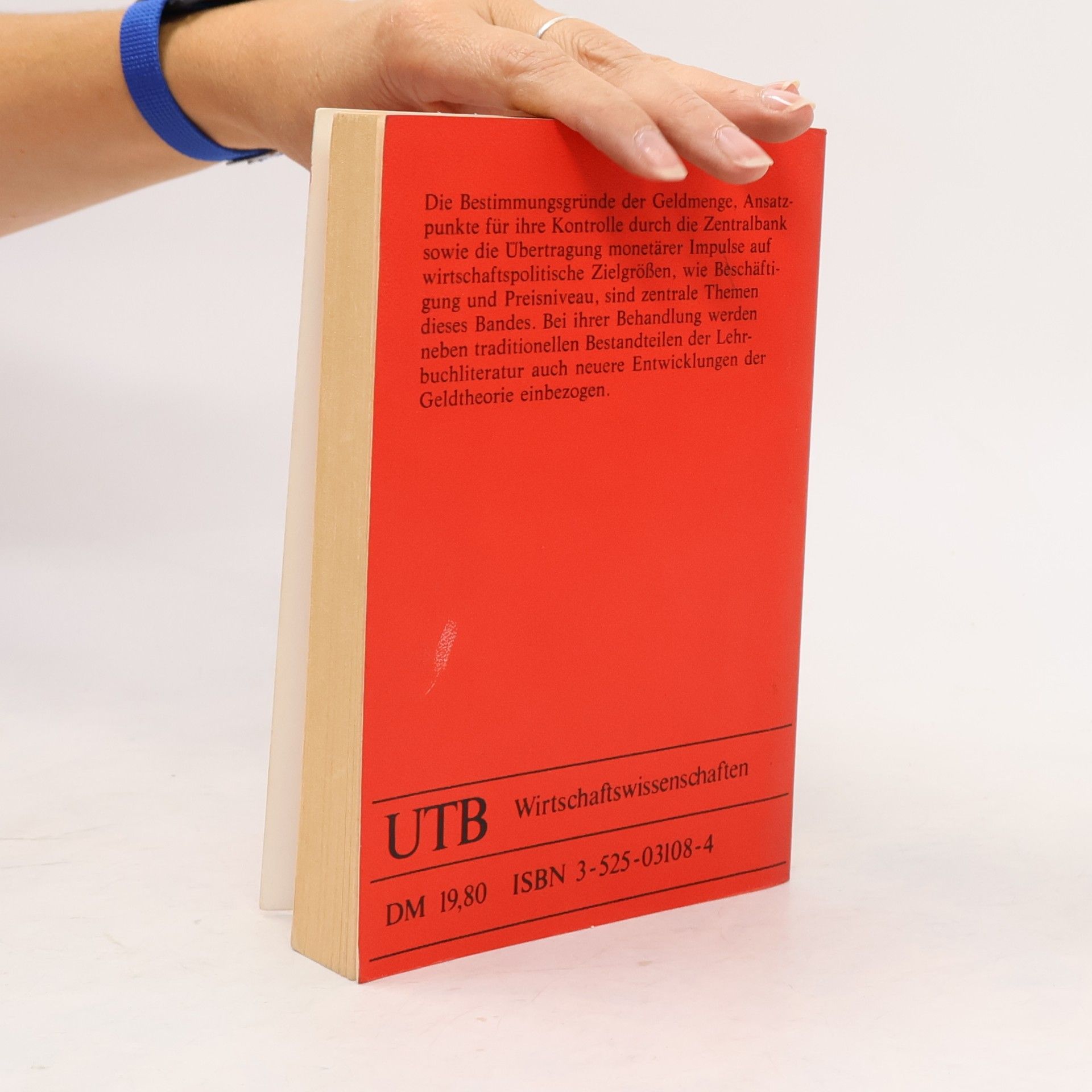 Hans-Joachim Jarchow Uni-Taschenbücher: Theorie und Politik des Geldes 1