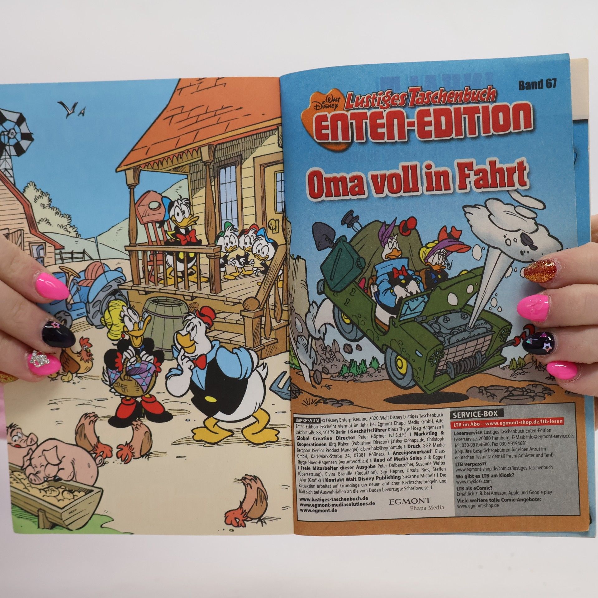 Walt Disney Lustiges Taschenbuch 67. Enten Edition. Oma voll in Fahrt