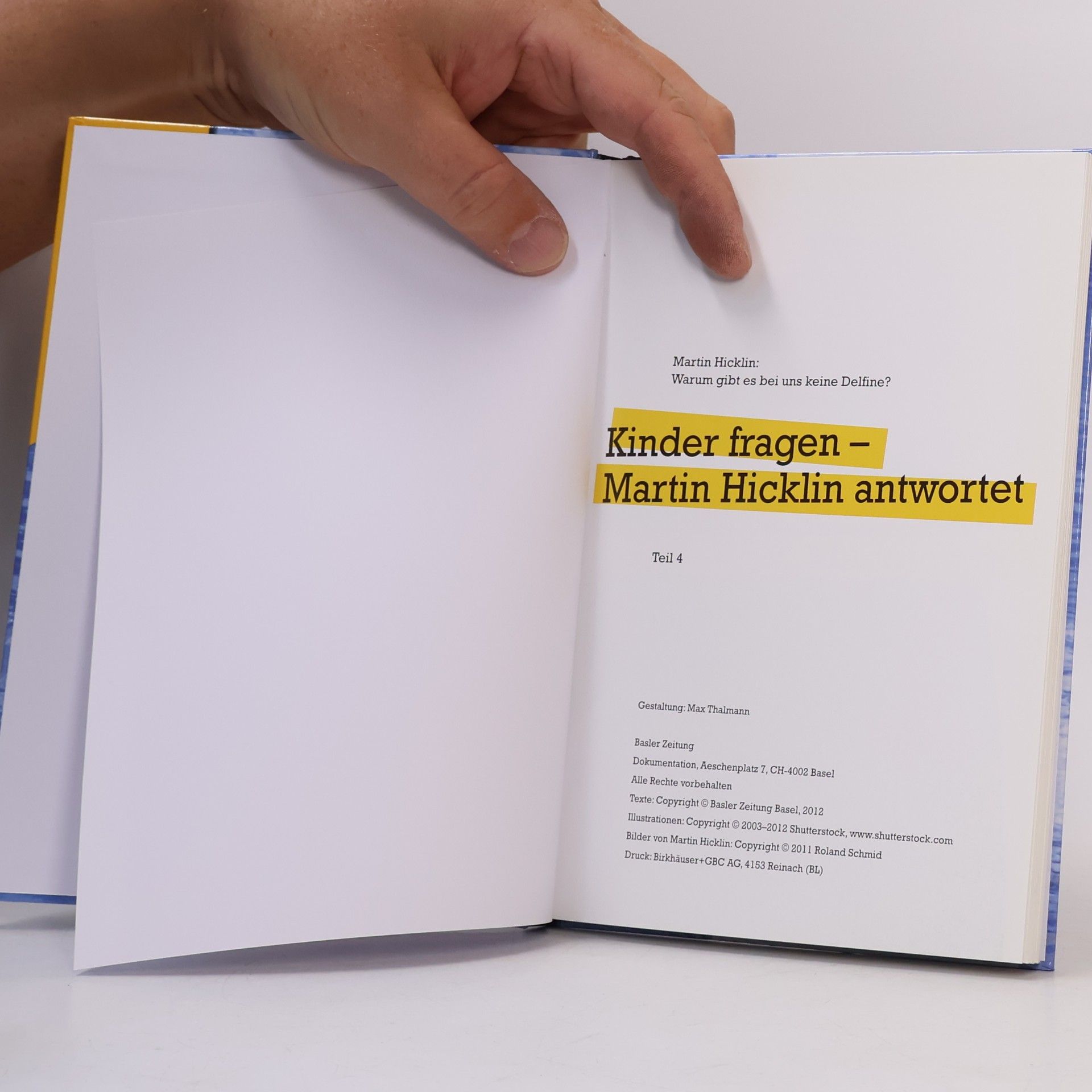 Martin Hicklin Warum gibt es bei uns keine Delfine? 4