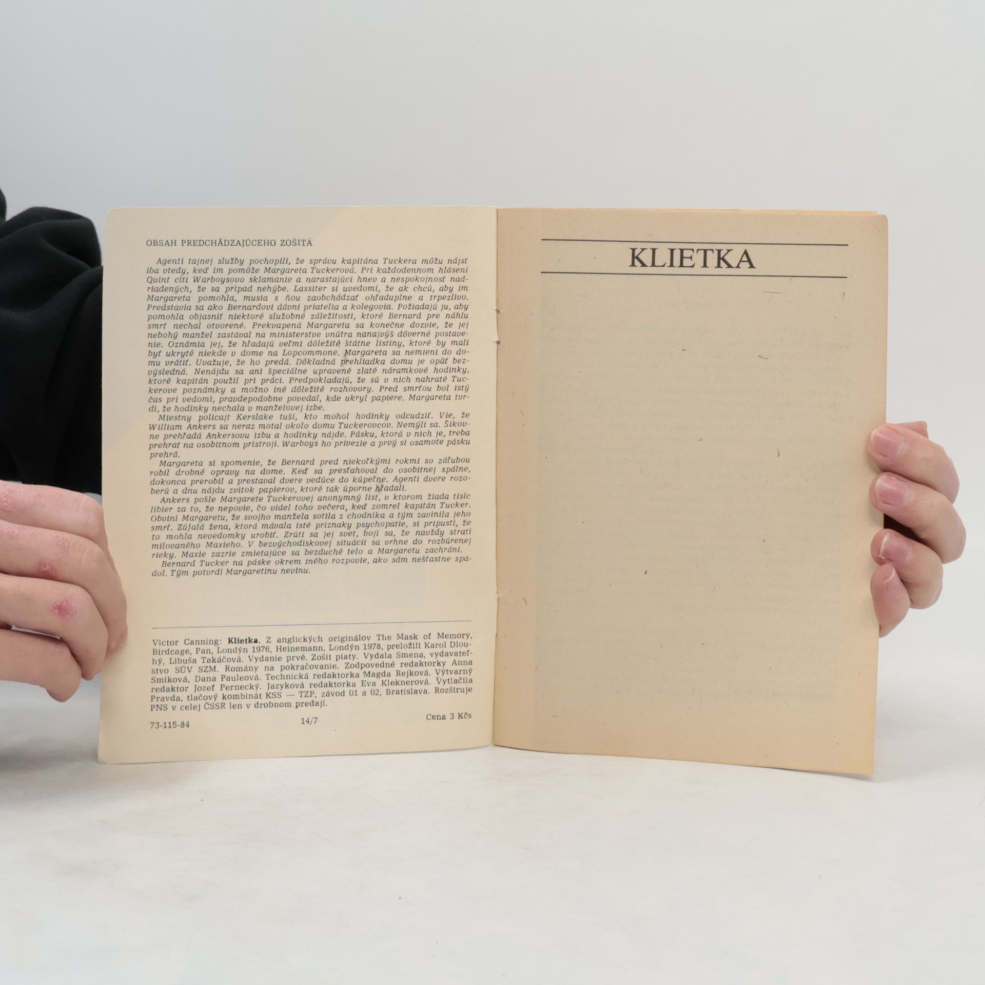 Victor Canning Ronapo 5. Klietka