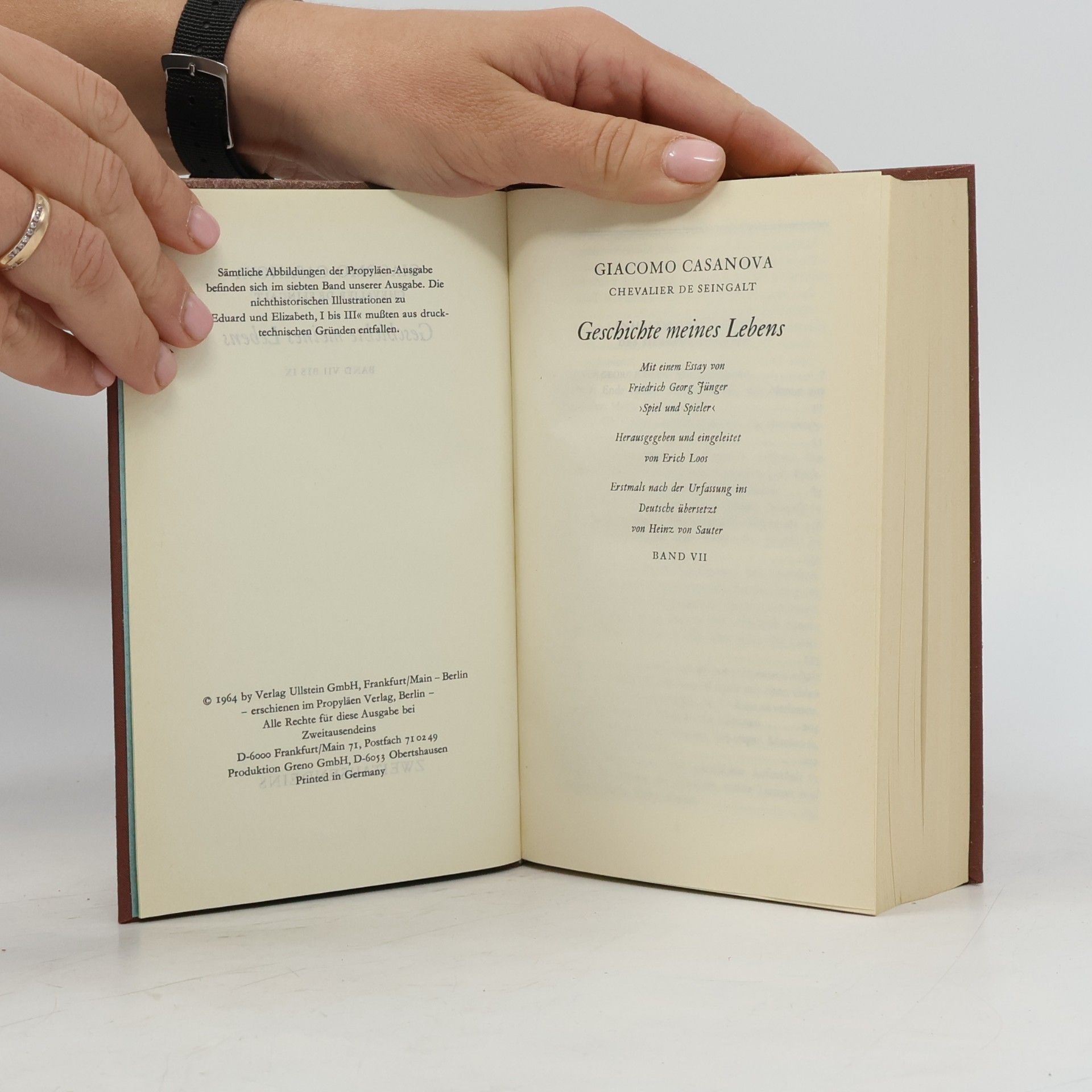 Giacomo Casanova Geschichte meines Lebens VII-IX