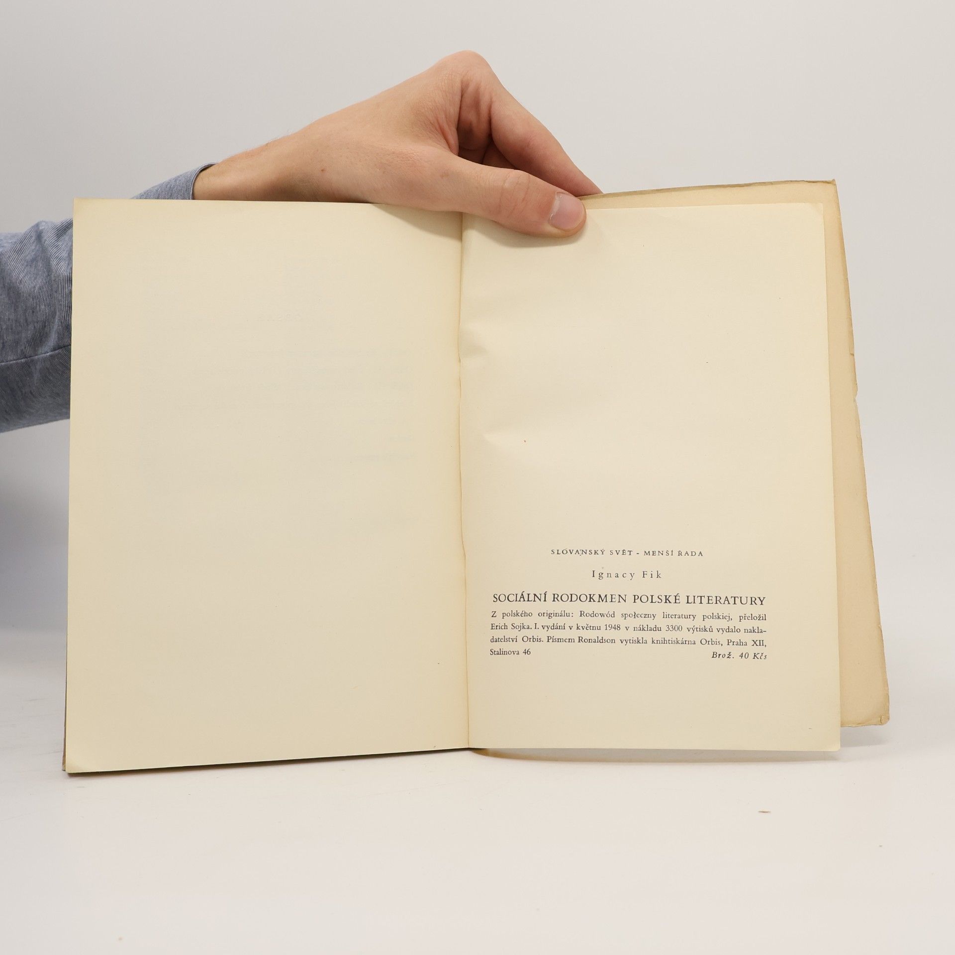 Ignacy Fik Sociální rodokmen polské literatury